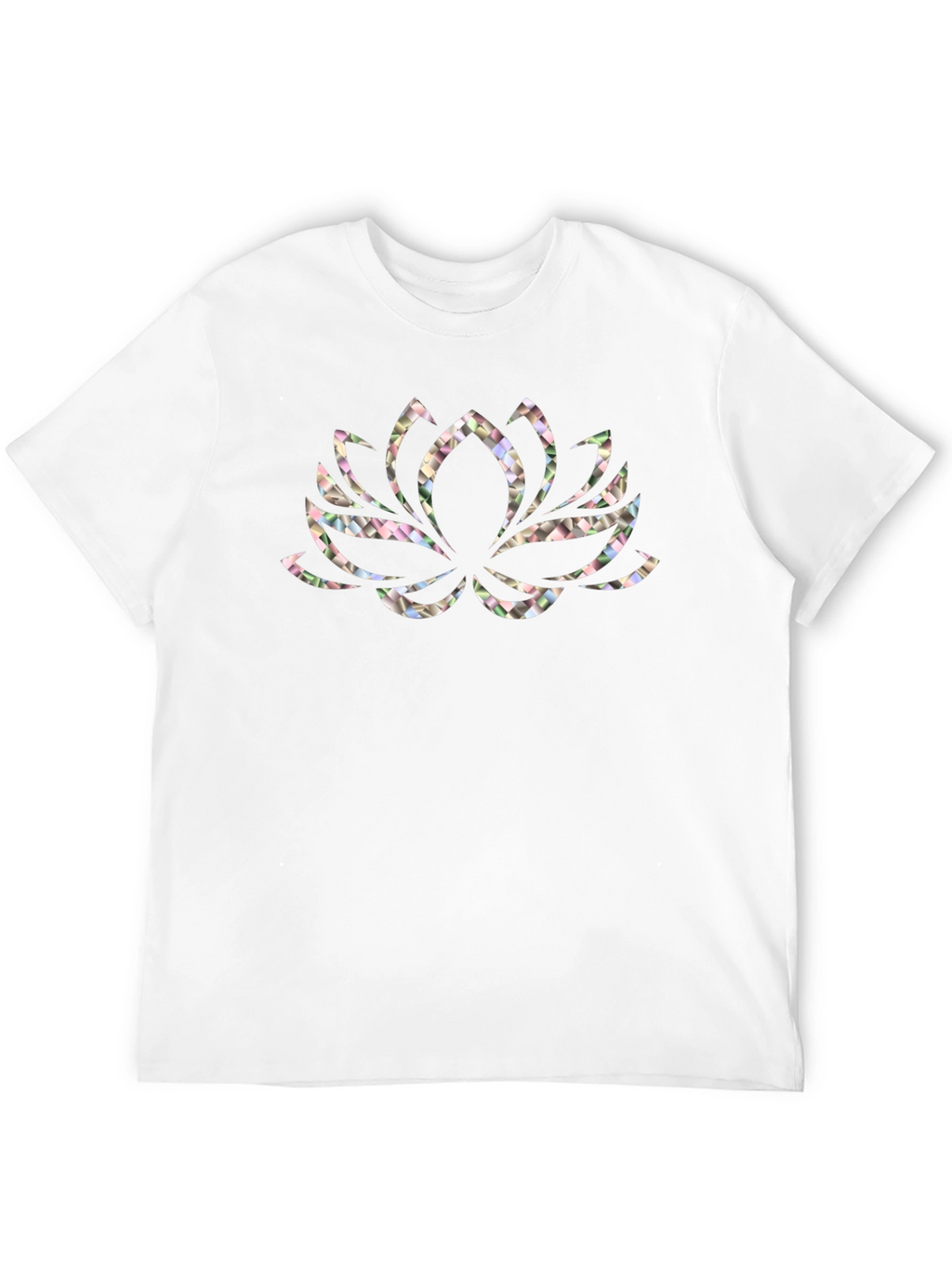 Lotus Flower Graphic Black T-Shirt