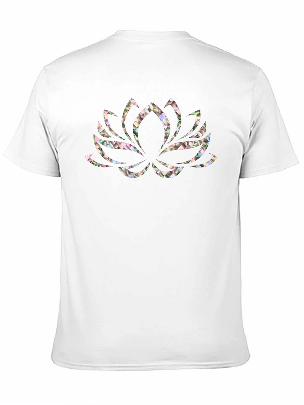Lotus Flower Graphic Black T-Shirt