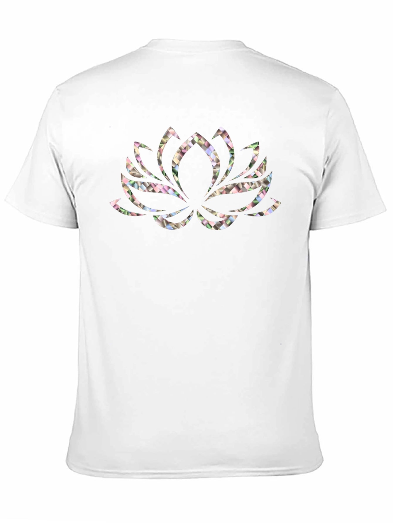 Lotus Flower Graphic Black T-Shirt