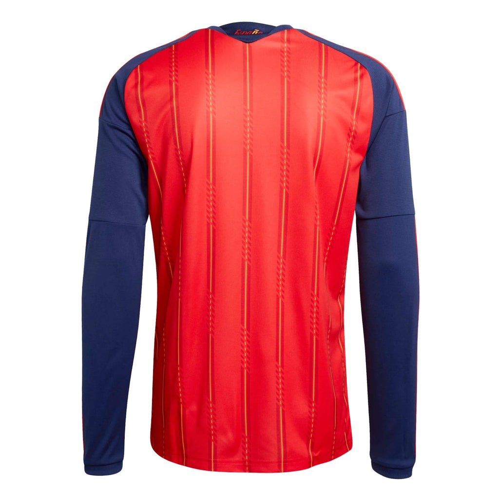 2026 Spain Men's Stadium Home Long-Sleeve Soccer Jersey