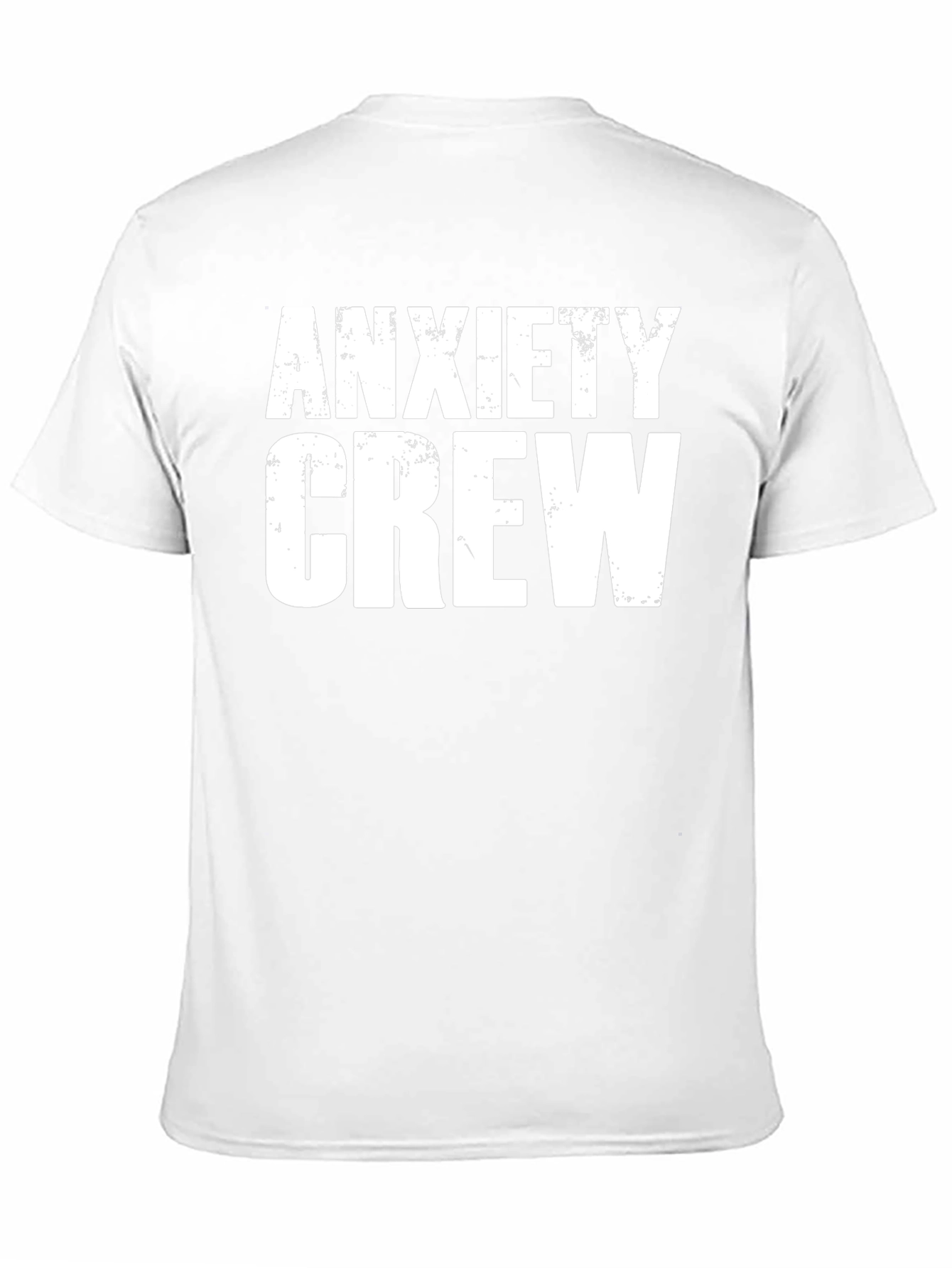 Anxiety Crew Graphic Tee - Black Cotton T-Shirt