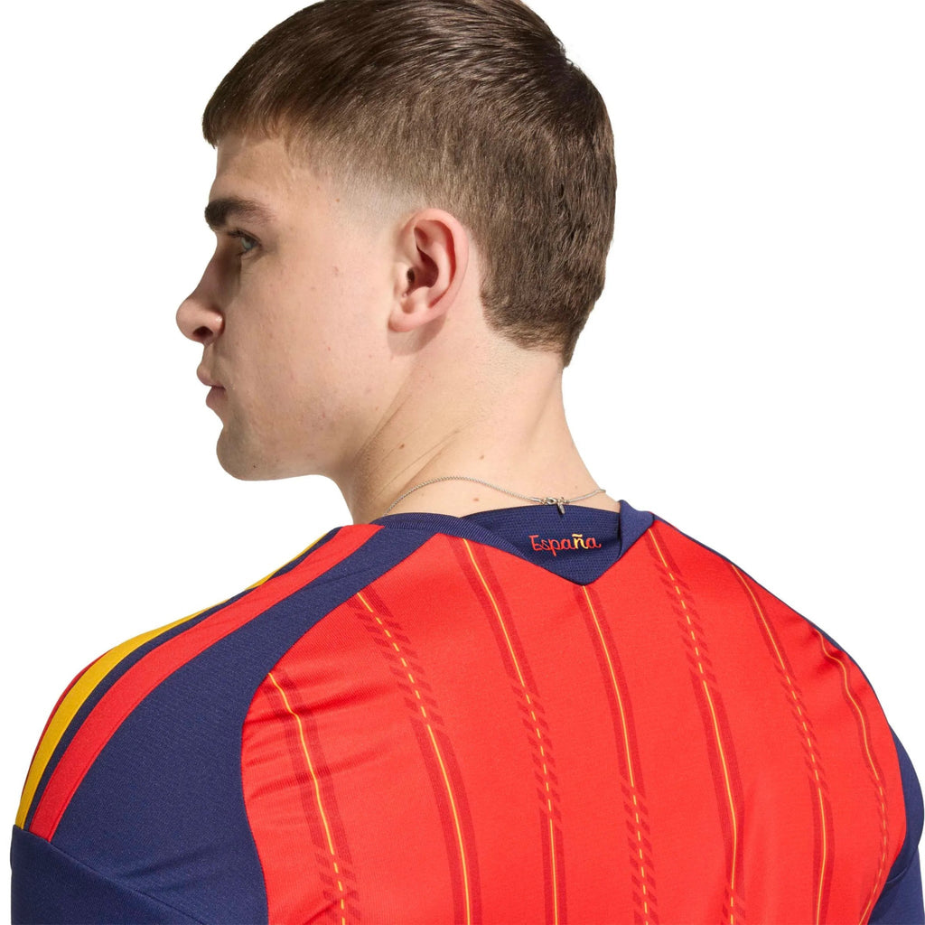 2026 Spain Men's Stadium Home Long-Sleeve Soccer Jersey