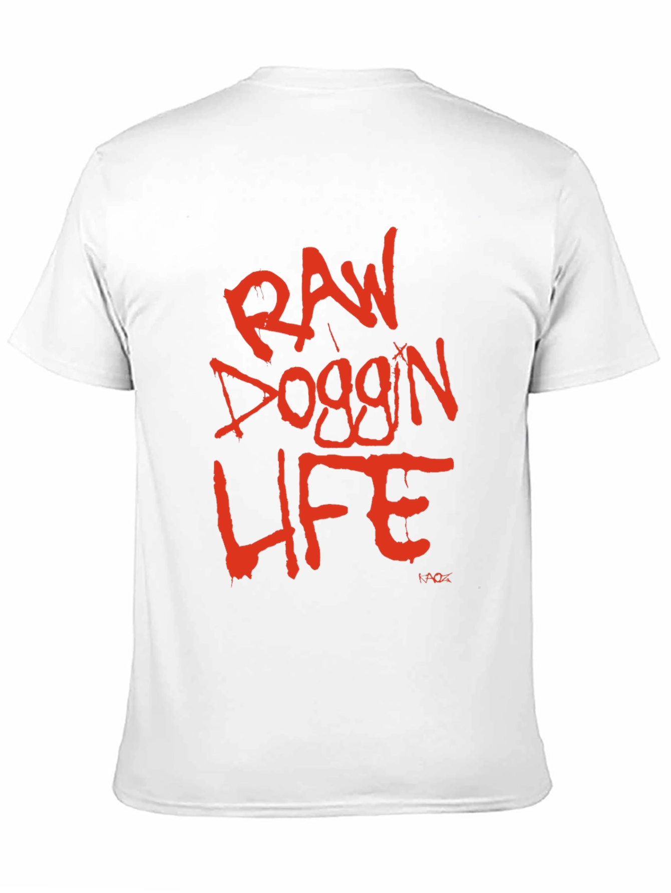 Raw Doggin Life Graphic Tee - Black