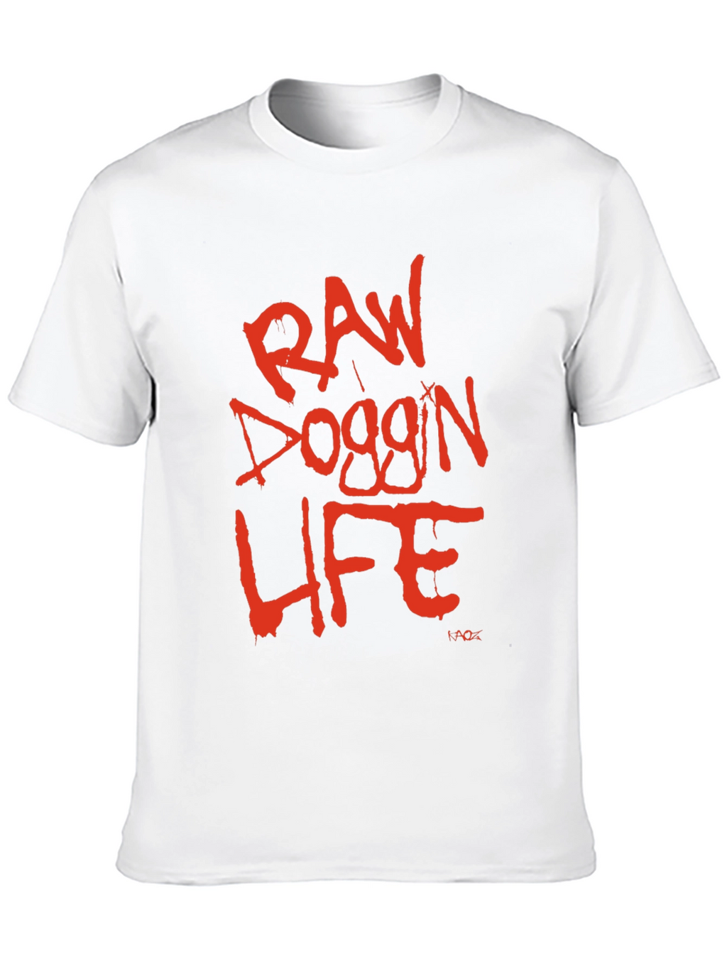Raw Doggin Life Graphic Tee - Black