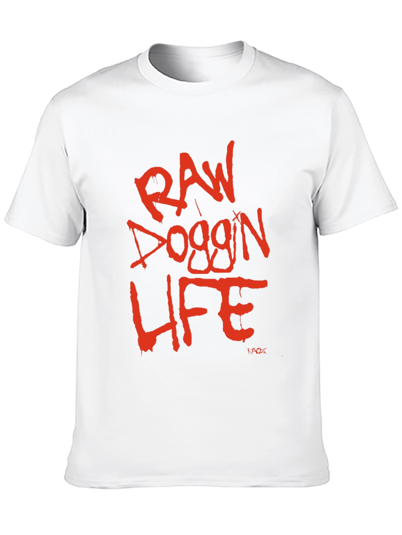 Raw Doggin Life Graphic Tee - Black