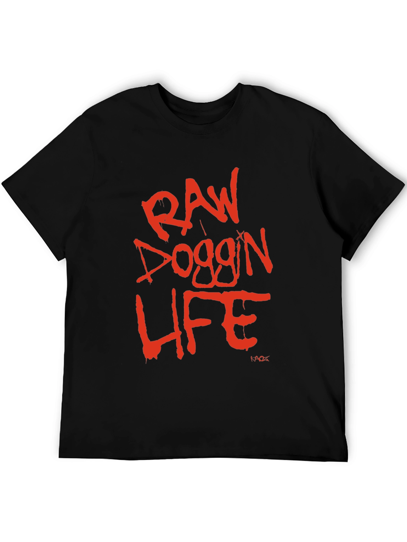 Raw Doggin Life Graphic Tee - Black