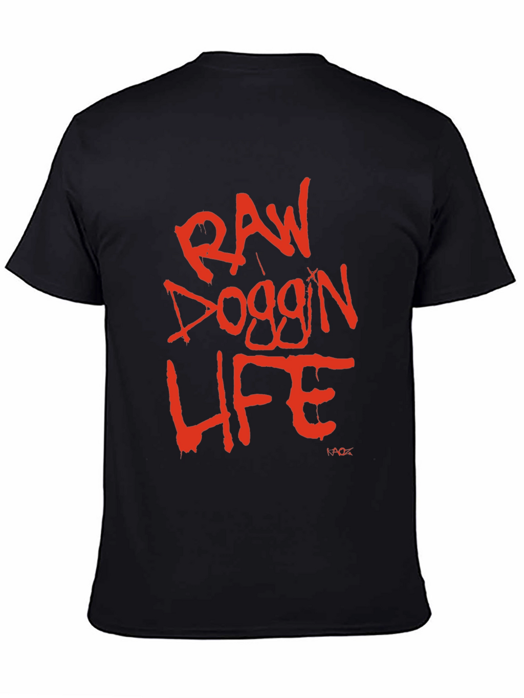Raw Doggin Life Graphic Tee - Black