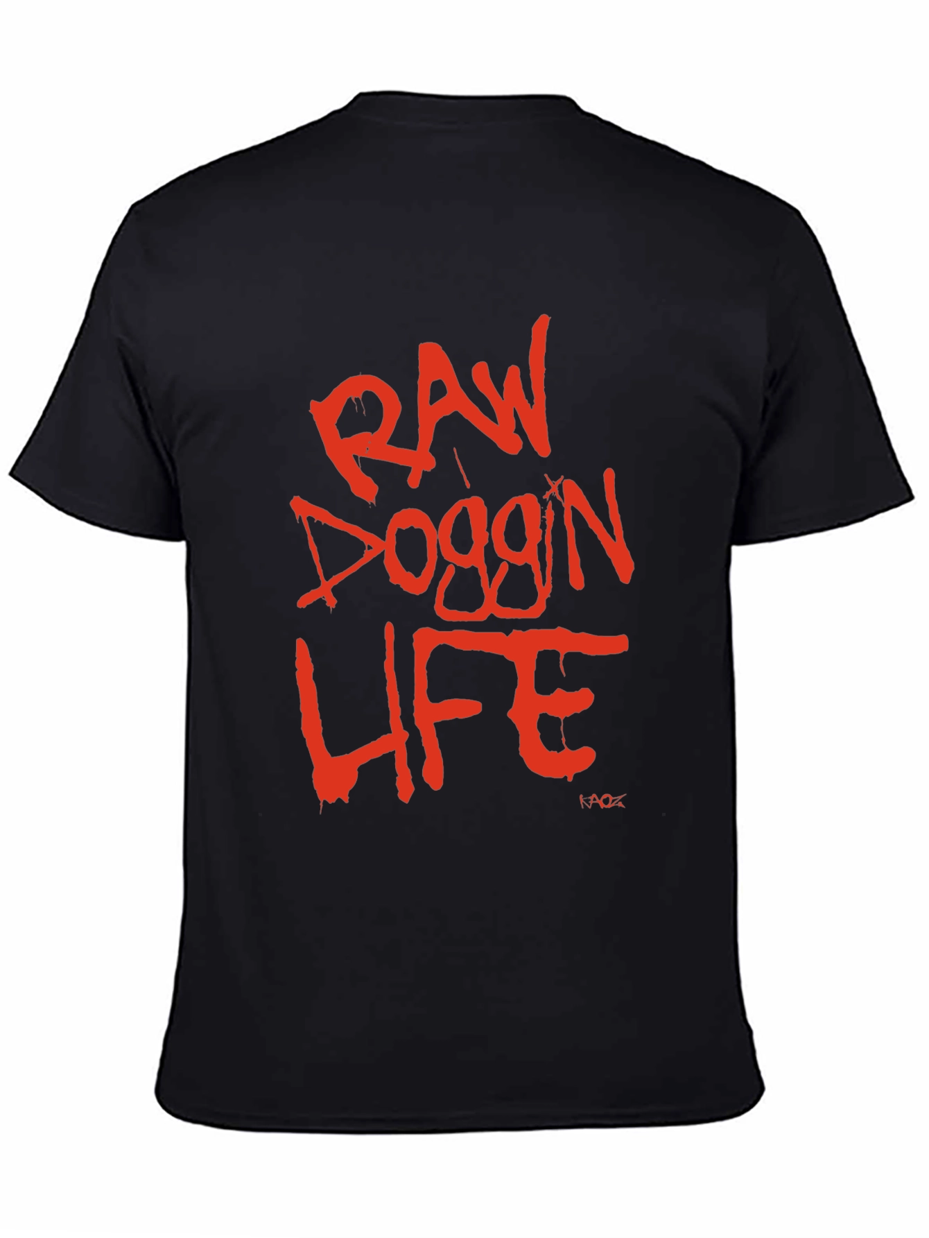 Raw Doggin Life Graphic Tee - Black