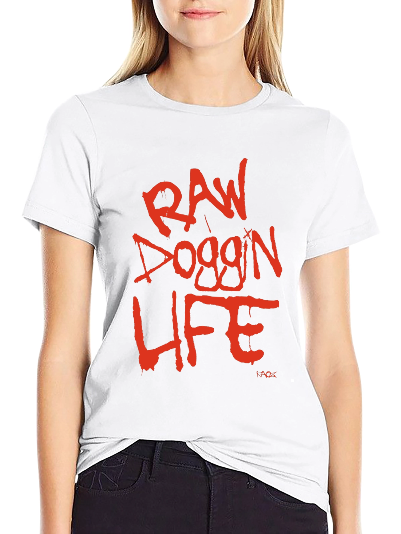 Raw Doggin Life Graphic Tee - Black