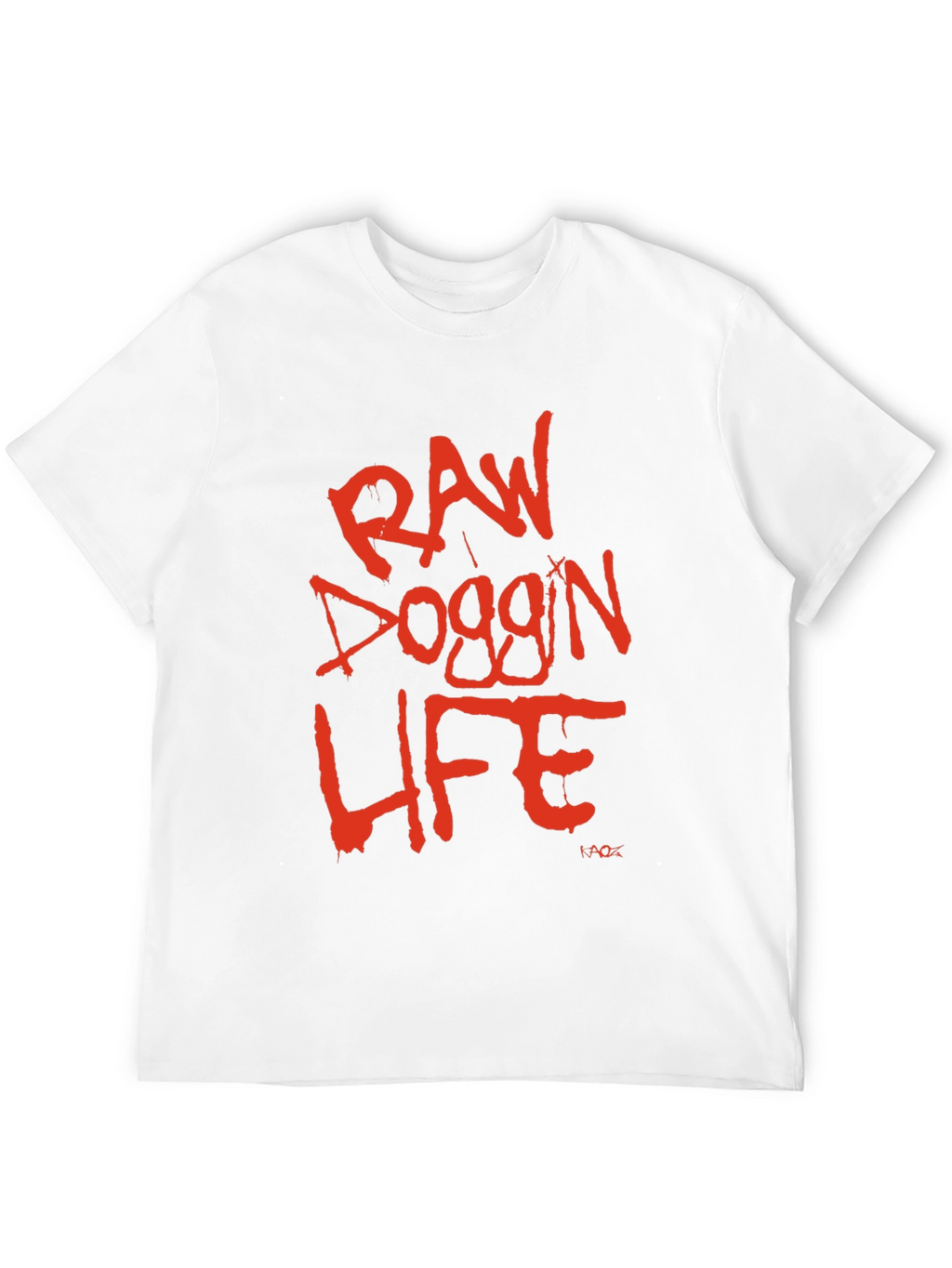 Raw Doggin Life Graphic Tee - Black