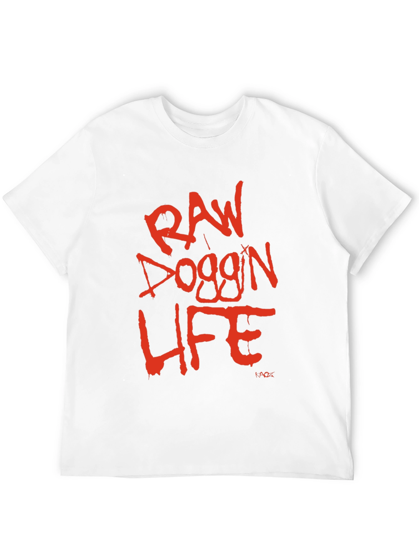 Raw Doggin Life Graphic Tee - Black