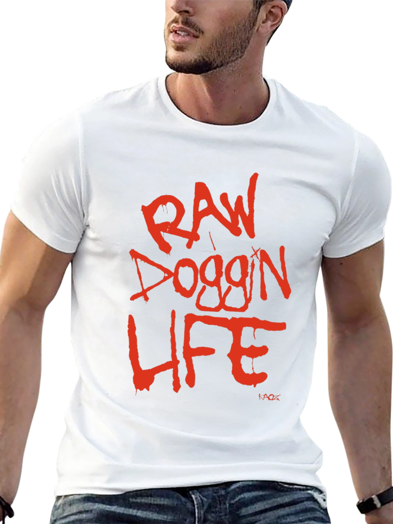 Raw Doggin Life Graphic Tee - Black