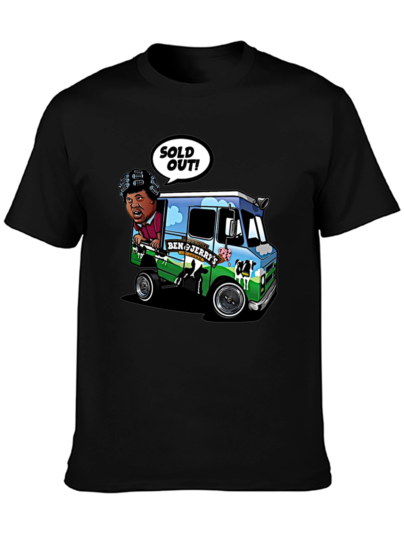 Ben & Jerrys Ice Cream Truck Graphic T-Shirt