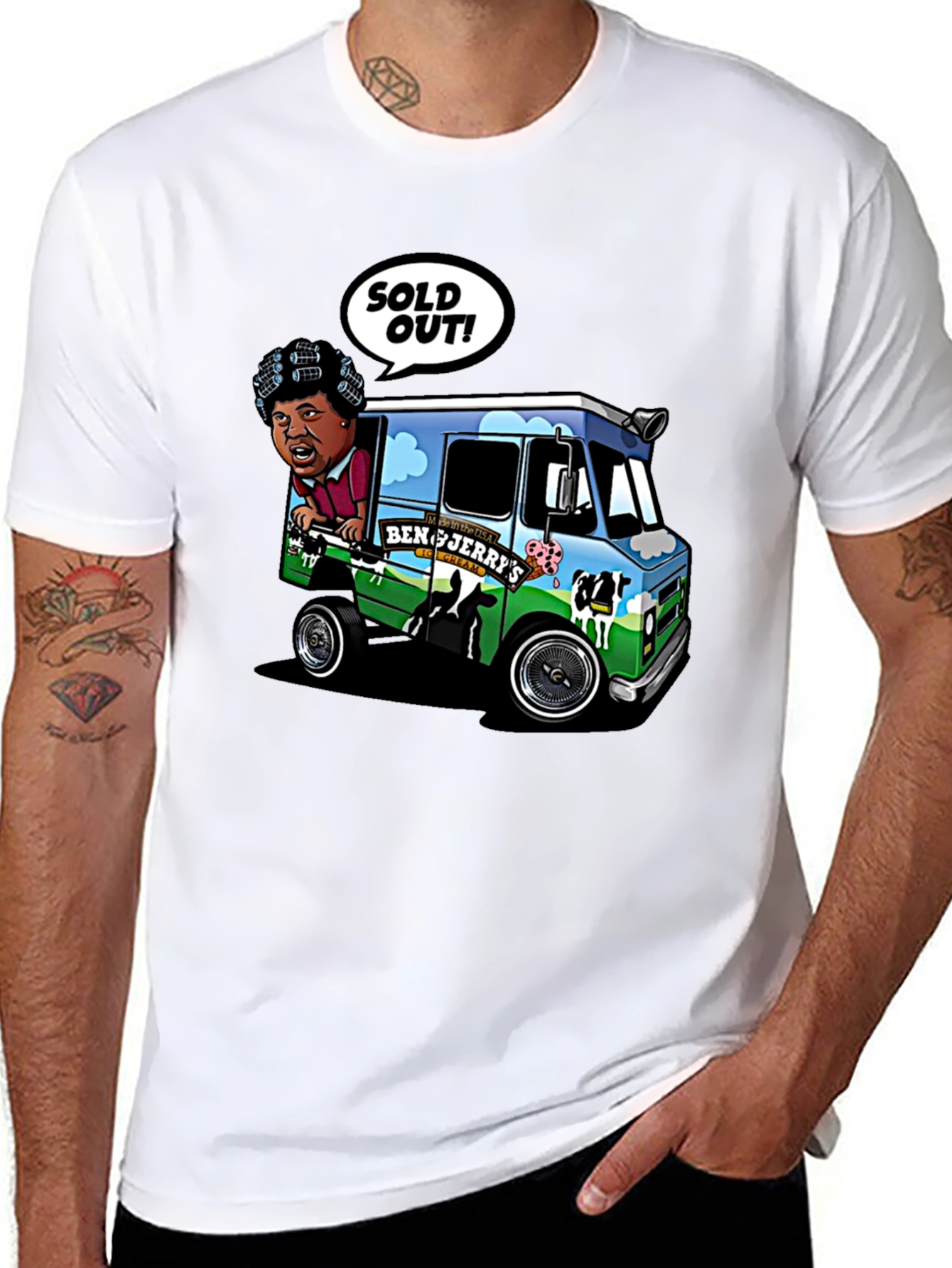 Ben & Jerrys Ice Cream Truck Graphic T-Shirt