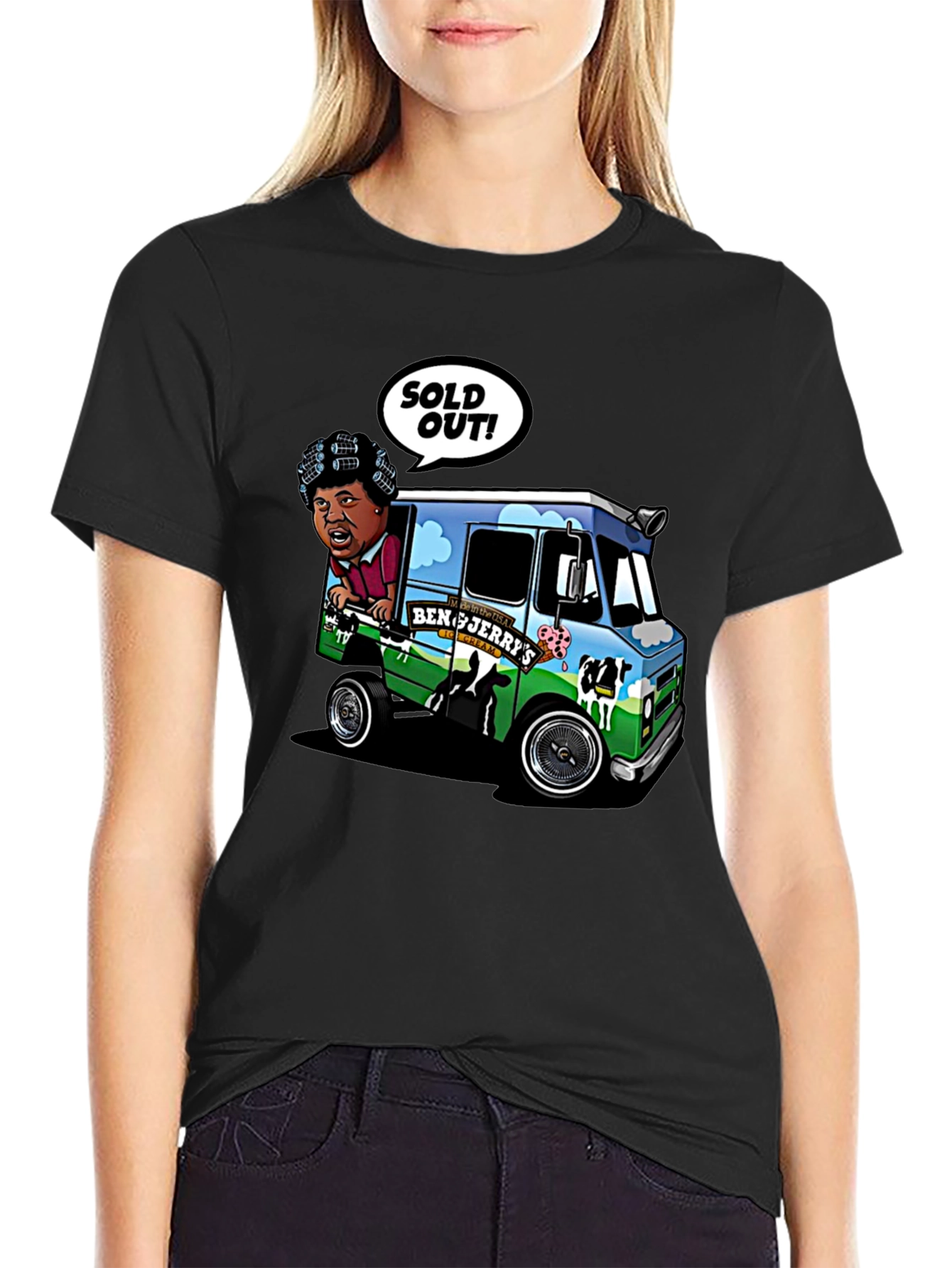 Ben & Jerrys Ice Cream Truck Graphic T-Shirt
