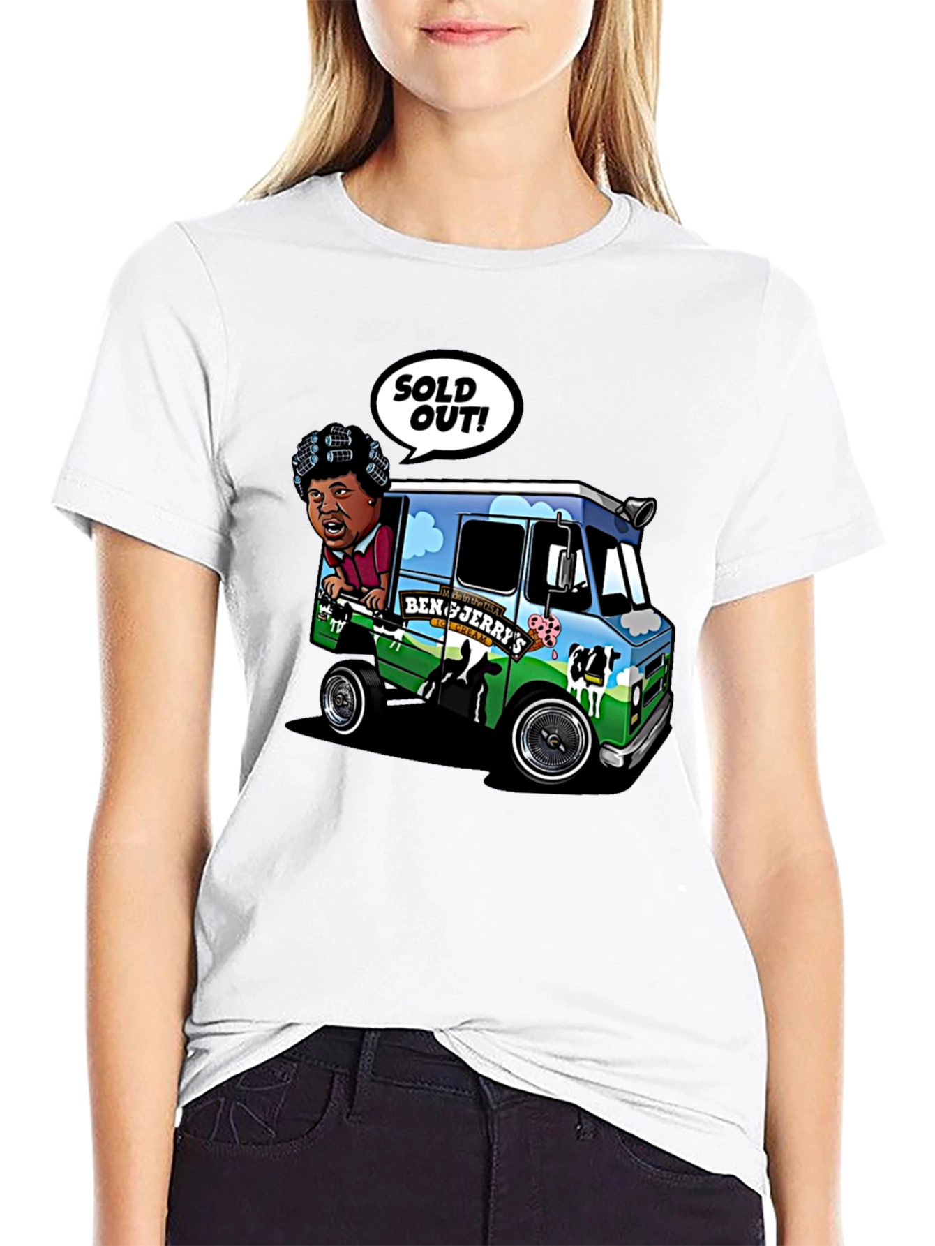 Ben & Jerrys Ice Cream Truck Graphic T-Shirt