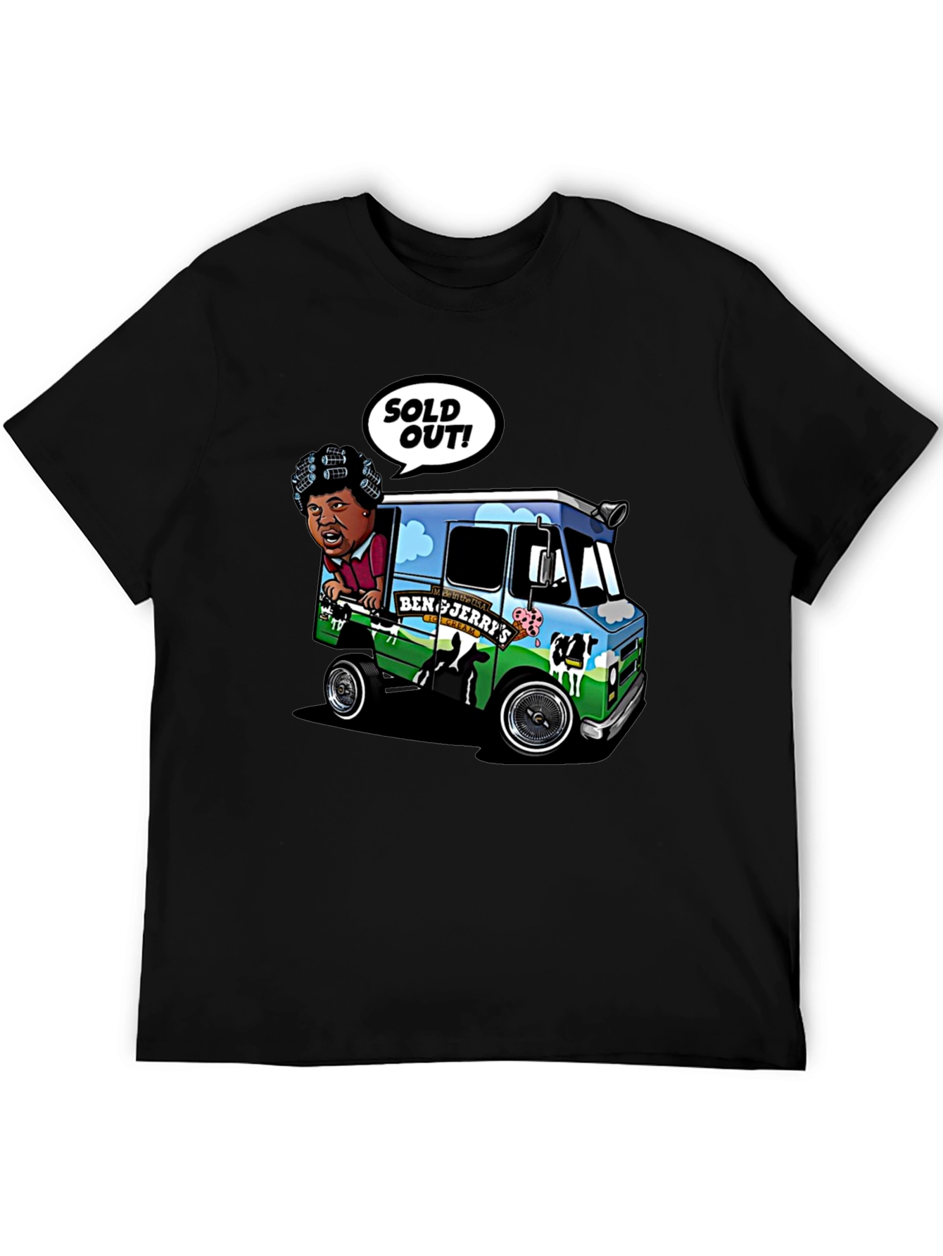 Ben & Jerrys Ice Cream Truck Graphic T-Shirt