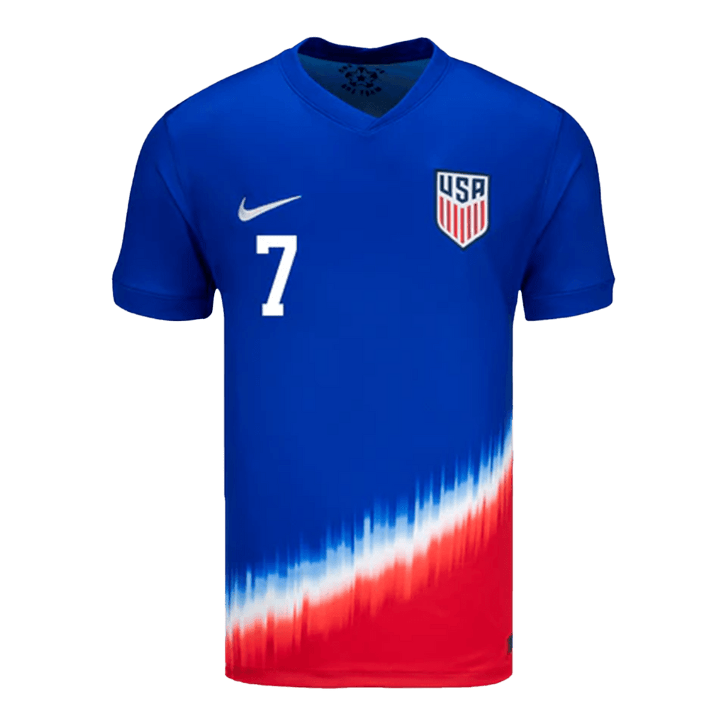 Giovanni Reyna #7 USMNT USA Away Jersey Copa America 2024
