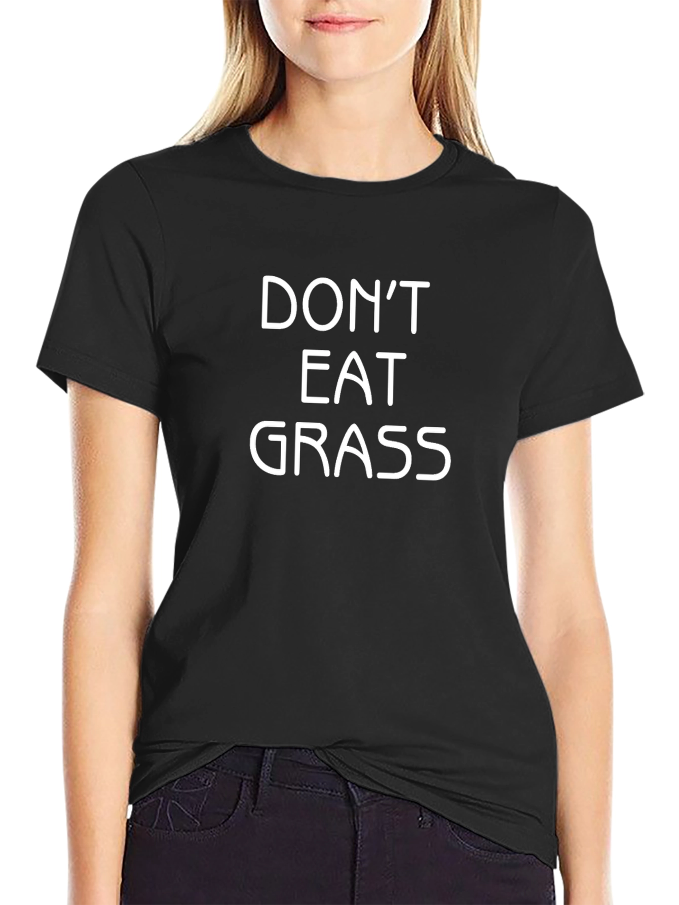 Dont Eat Grass Funny Graphic Tee