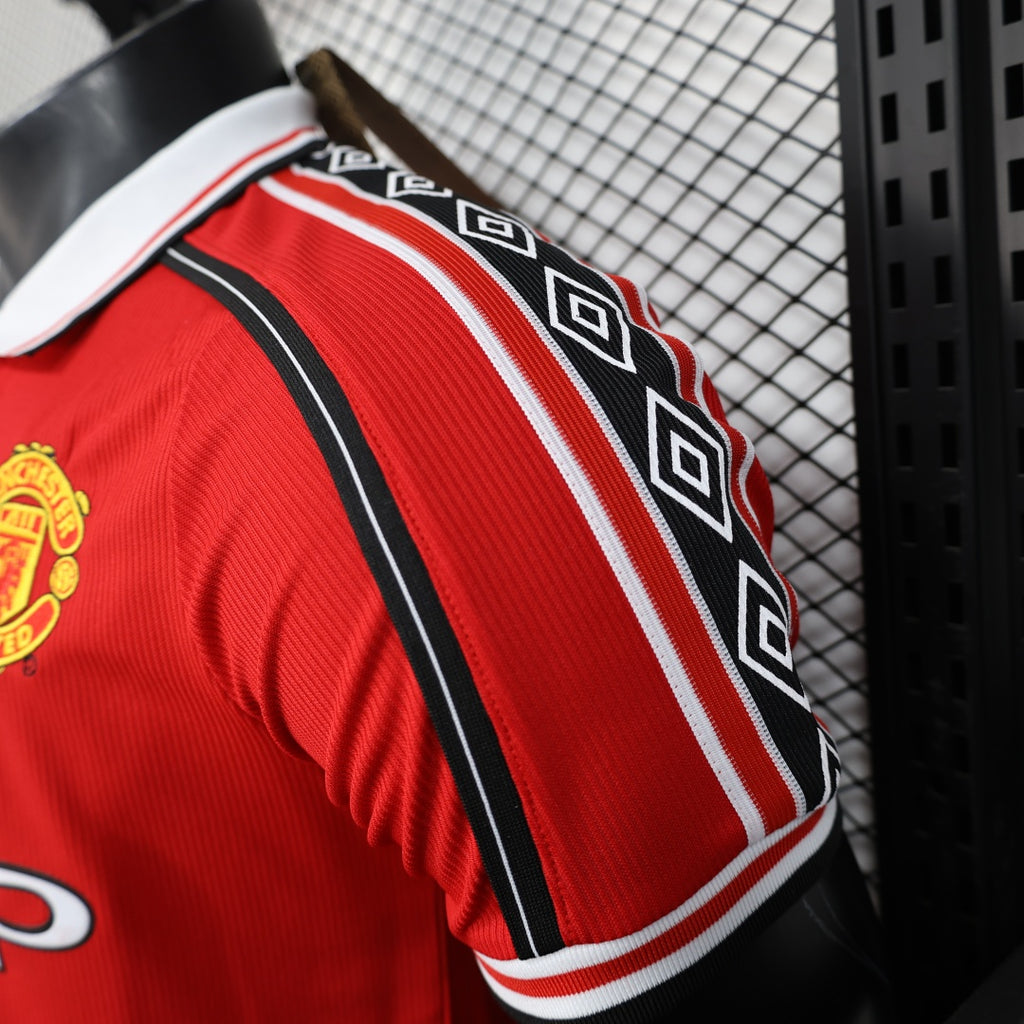 Retro Player Version Manchester United Home Jersey 1998/99