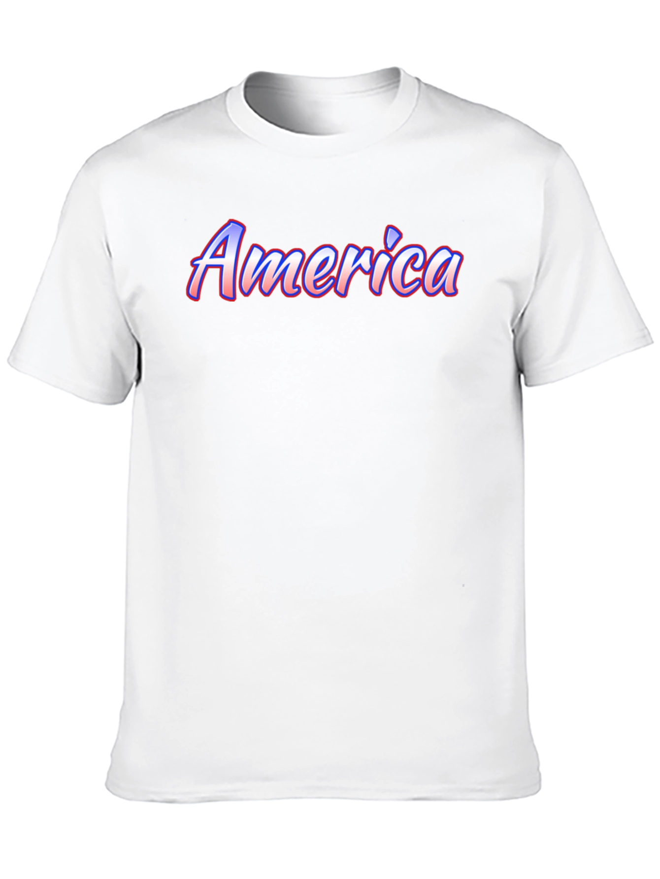 America Graphic Print Black T-Shirt