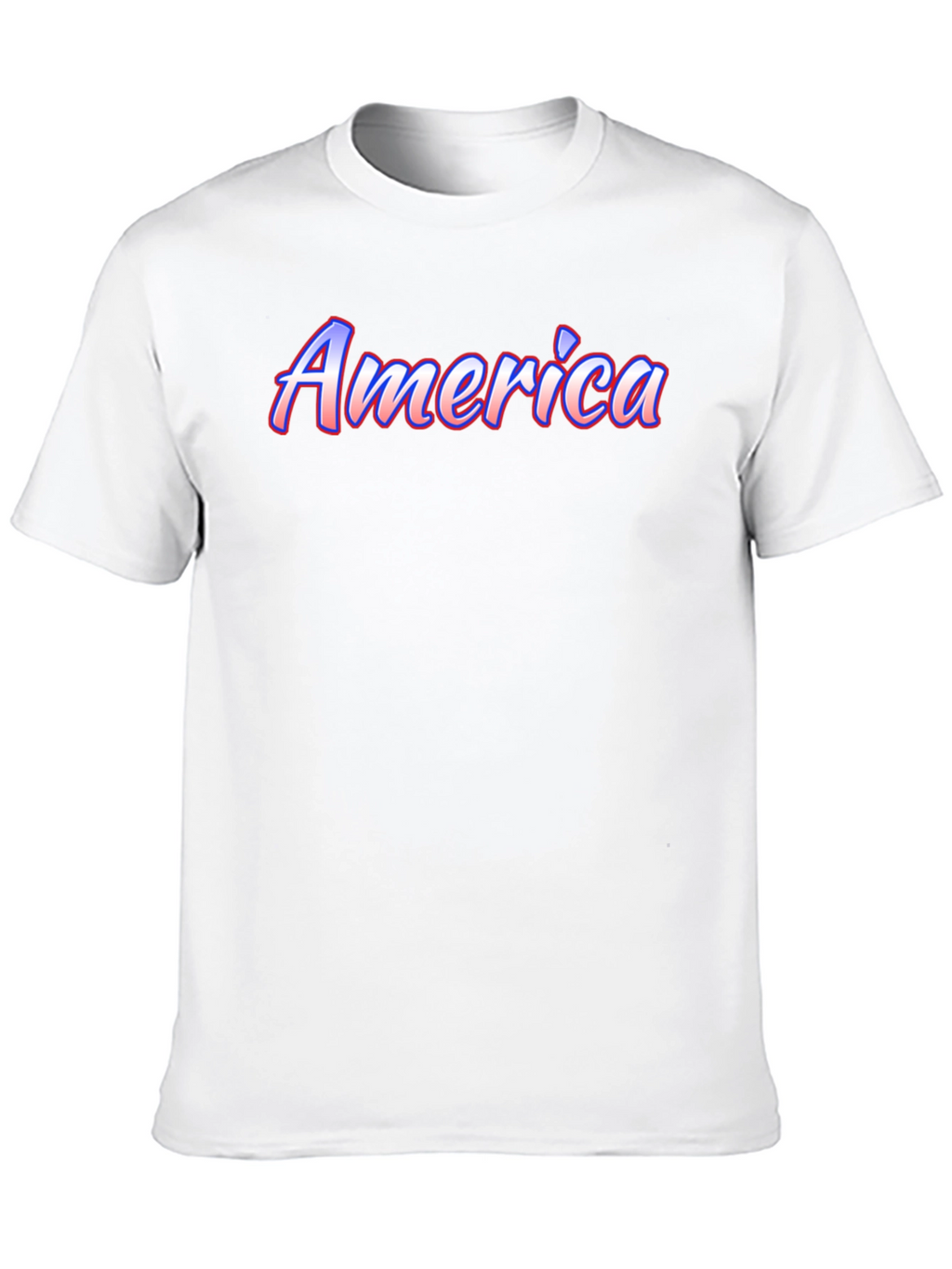 America Graphic Print Black T-Shirt