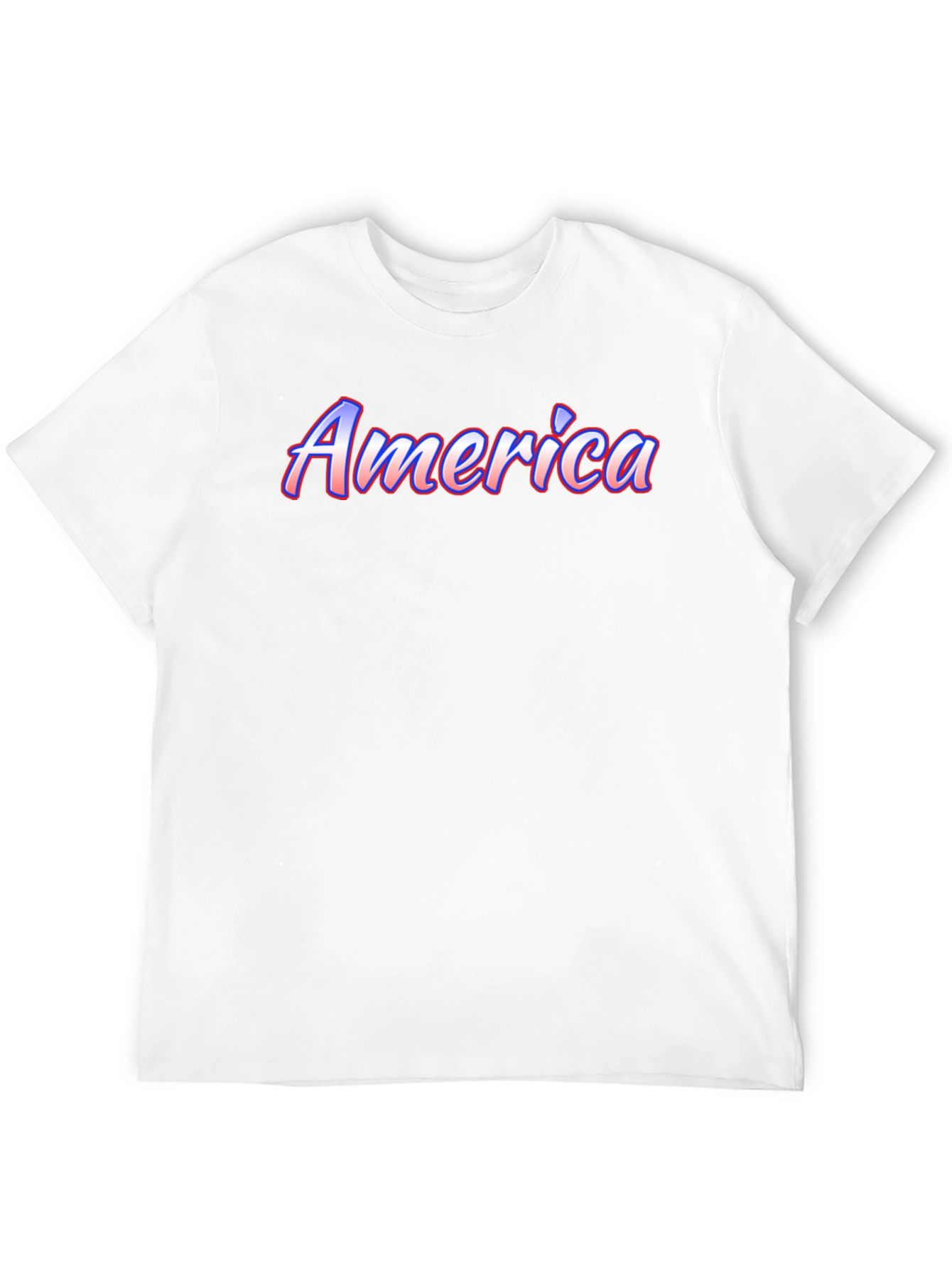 America Graphic Print Black T-Shirt