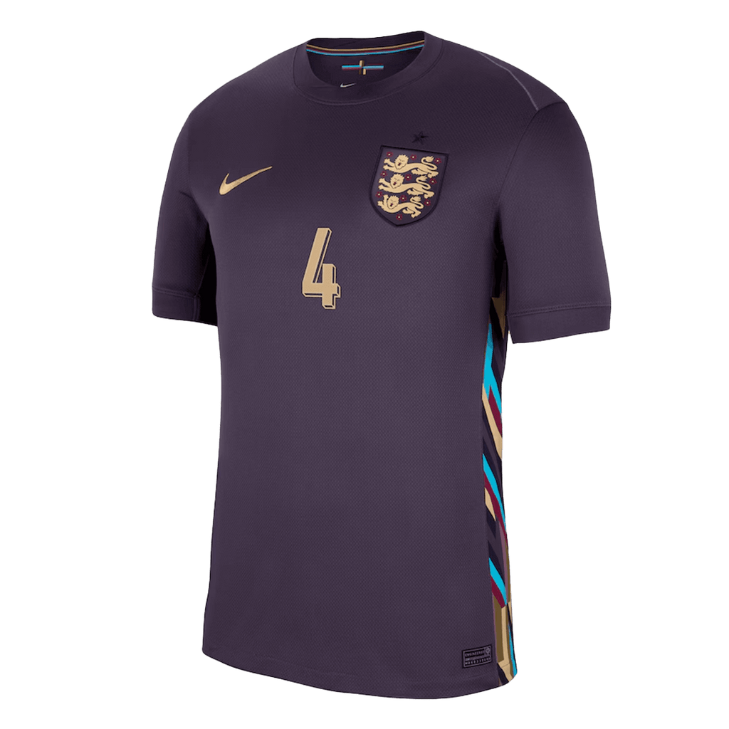 Declan Rice #4 England Away Jersey EURO 2024