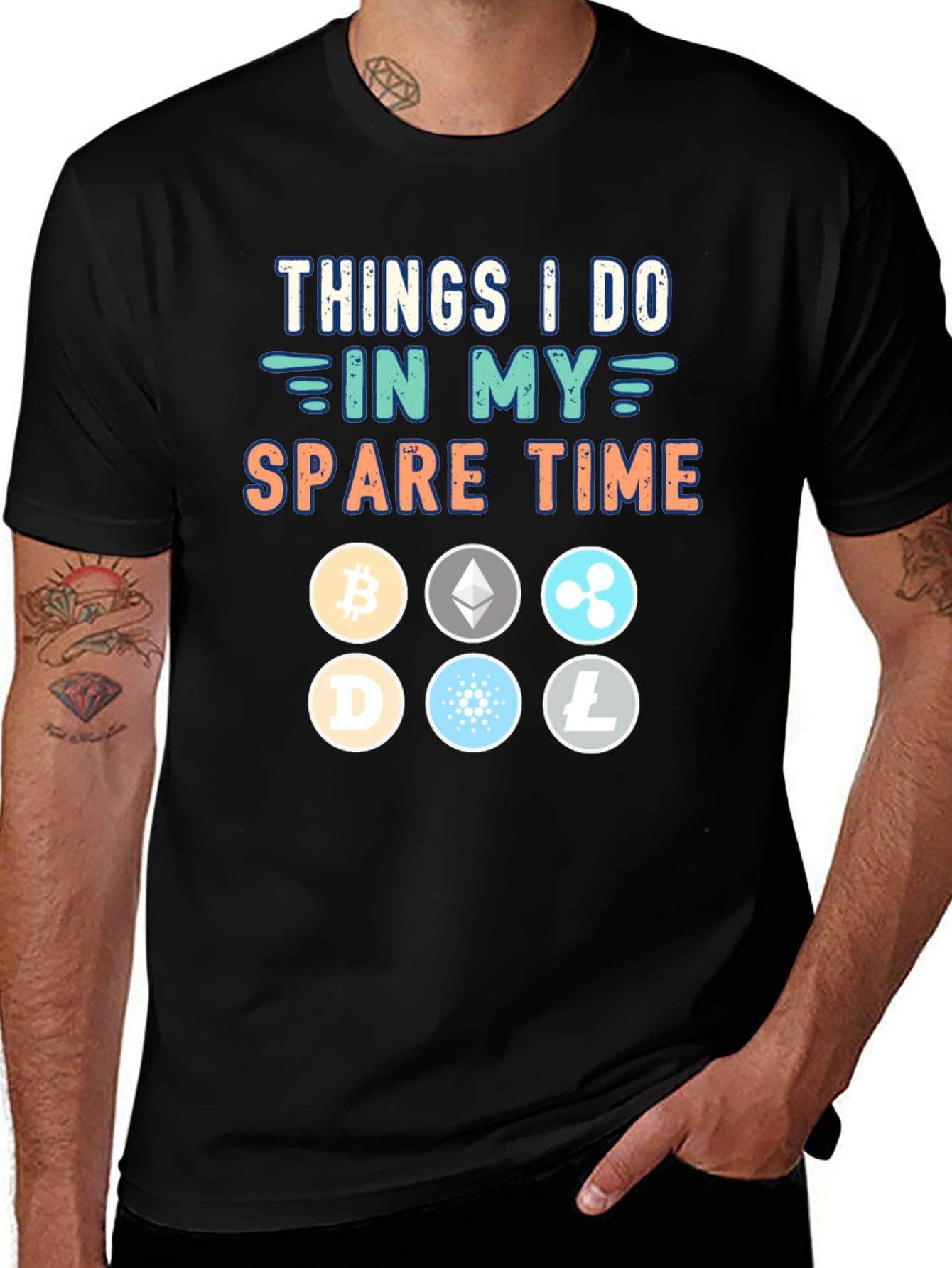 Crypto Investor T-Shirt - Things I Do In My Spare Time