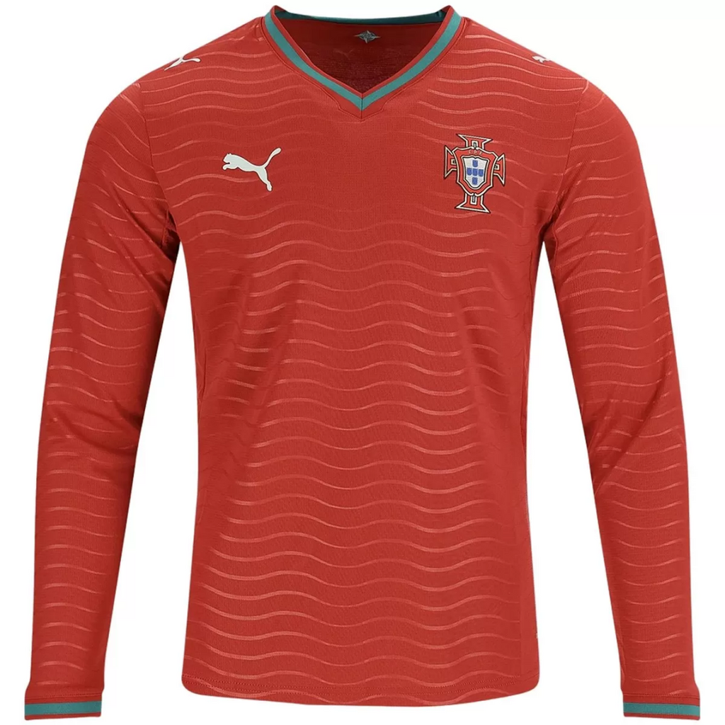 Player Version Portugal Home Long Sleeve Authentic Jersey World Cup 2026