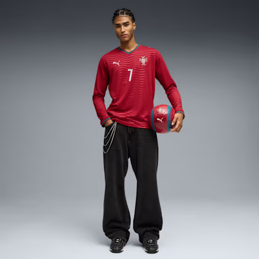 Player Version Portugal Home Long Sleeve Authentic Jersey World Cup 2026