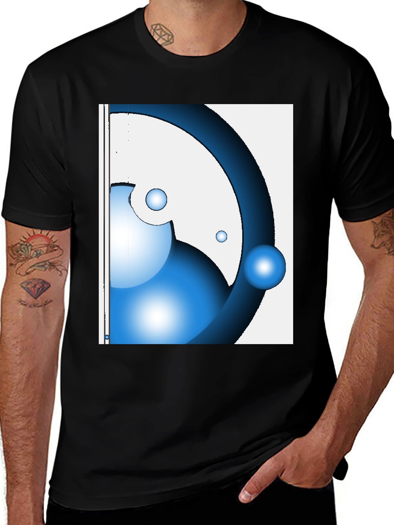 Abstract Graphic Tee - Modern Design T-Shirt
