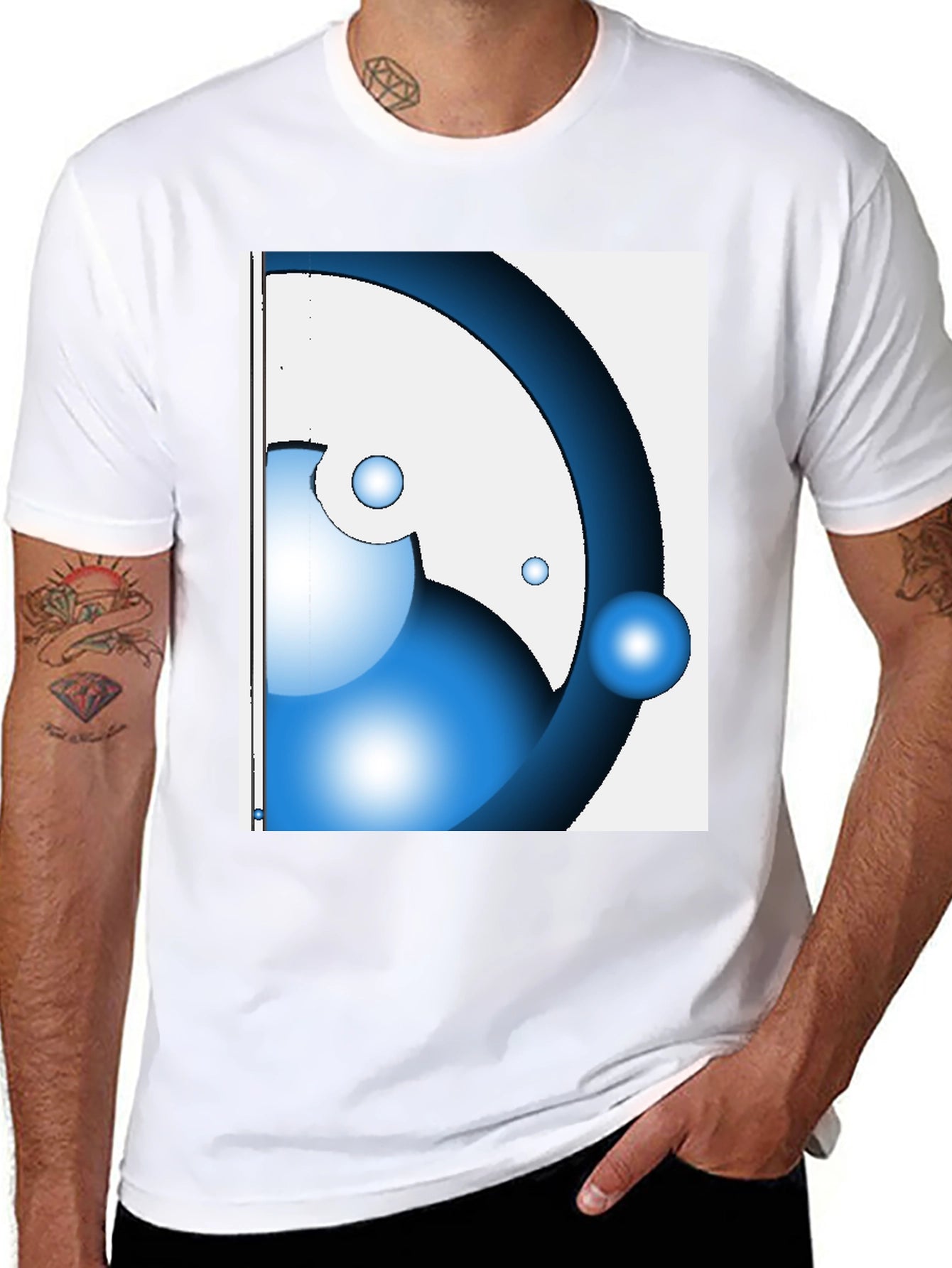 Abstract Graphic Tee - Modern Design T-Shirt