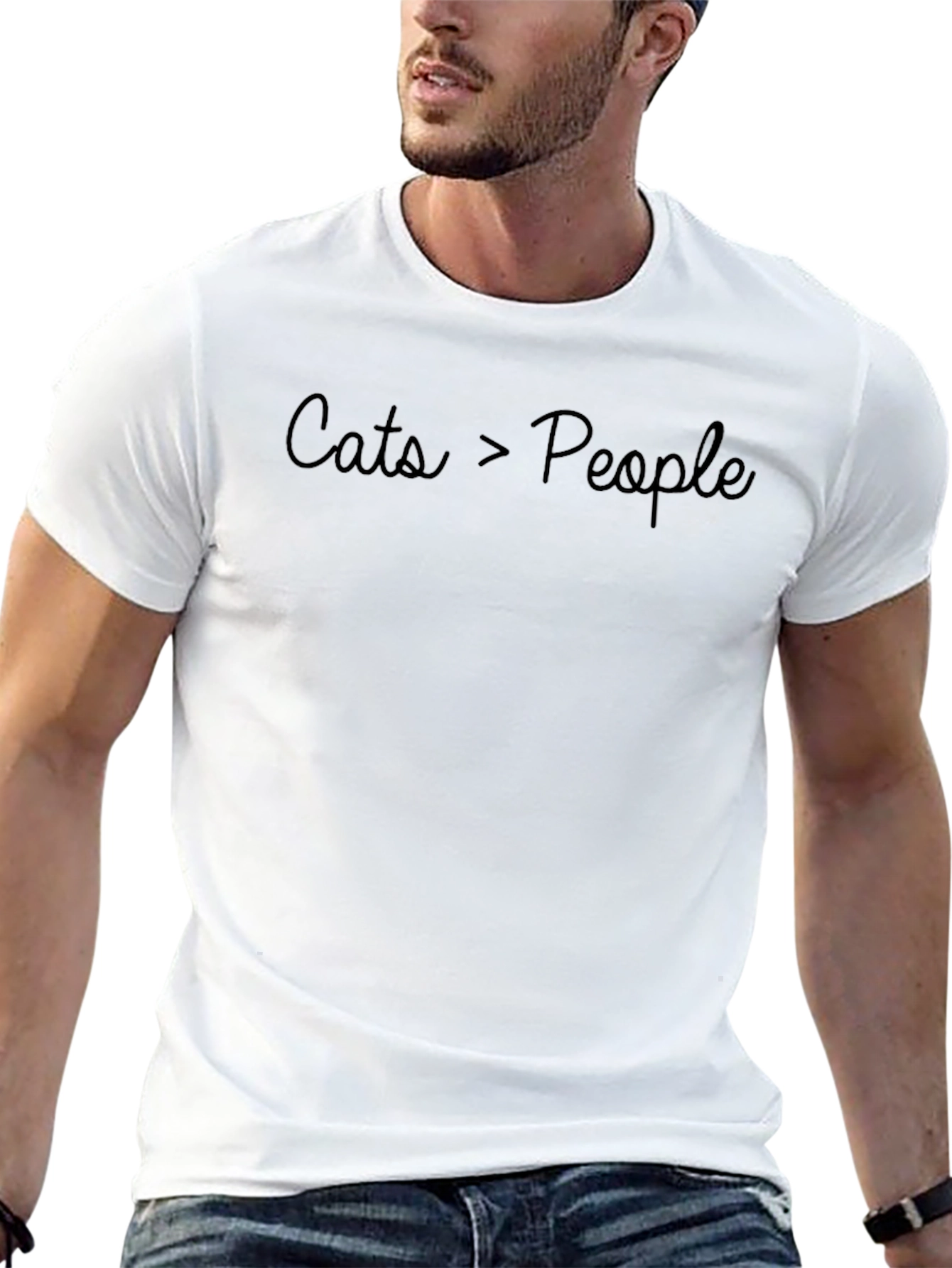 Cats > People T-Shirt - Funny Cat Lover Tee