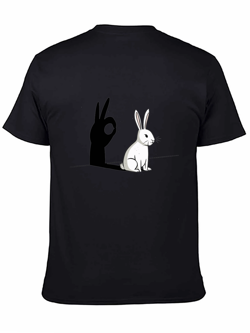 Rabbit Shadow Hand Sign Graphic Tee