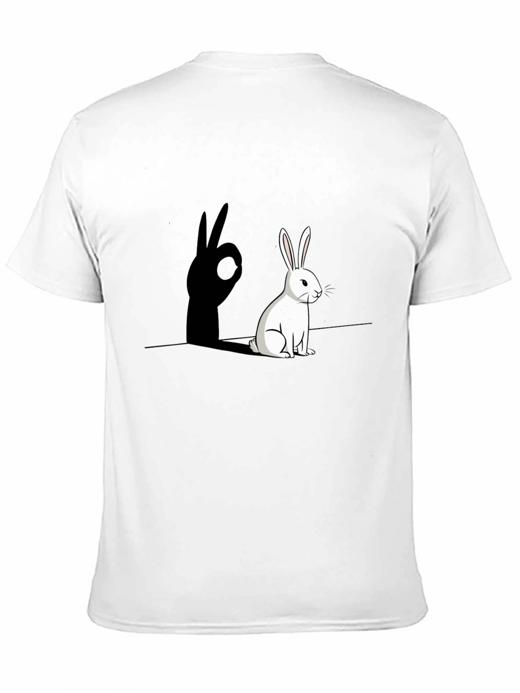 Rabbit Shadow Hand Sign Graphic Tee