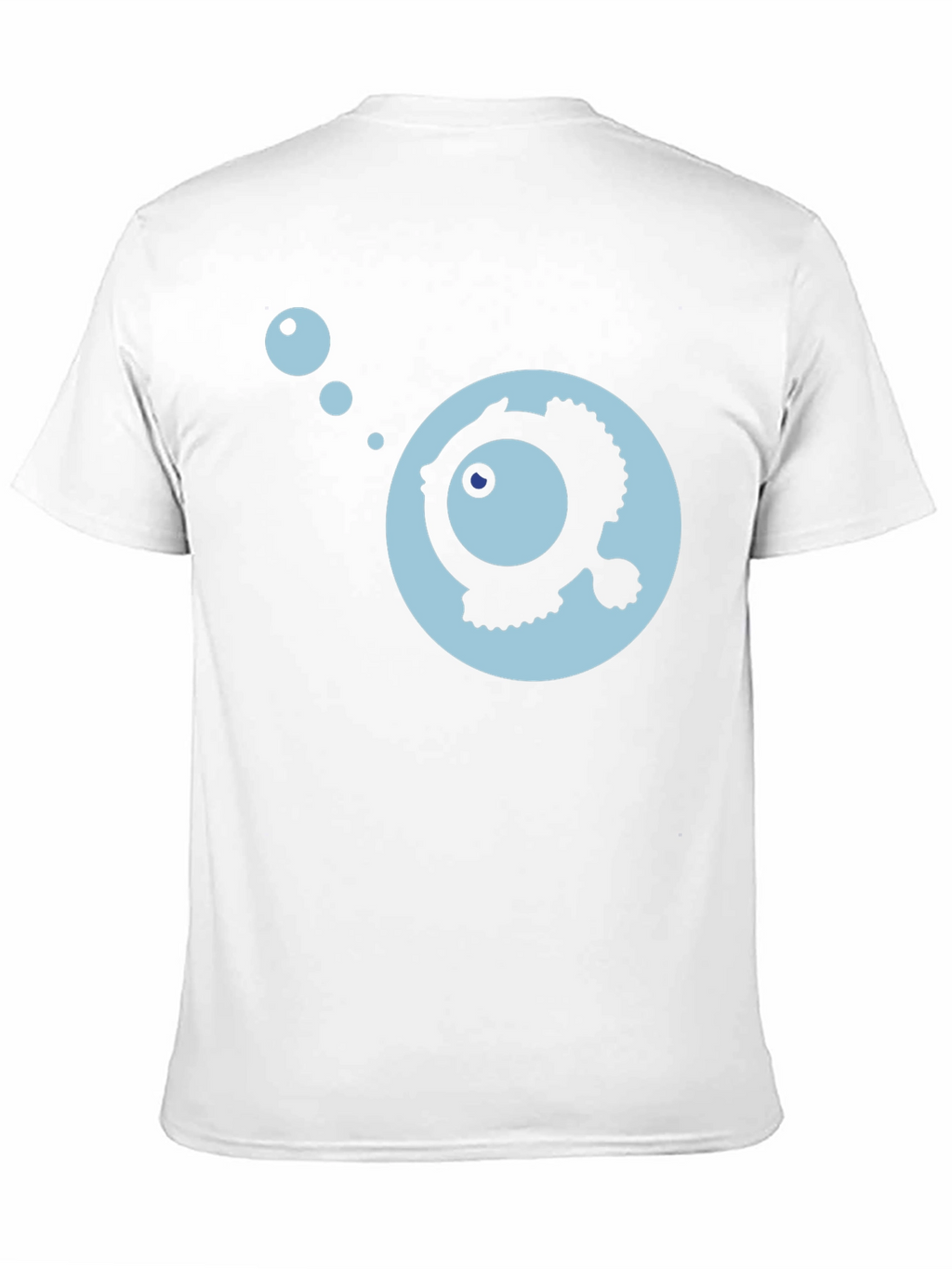 Cartoon Fish Graphic Black T-Shirt