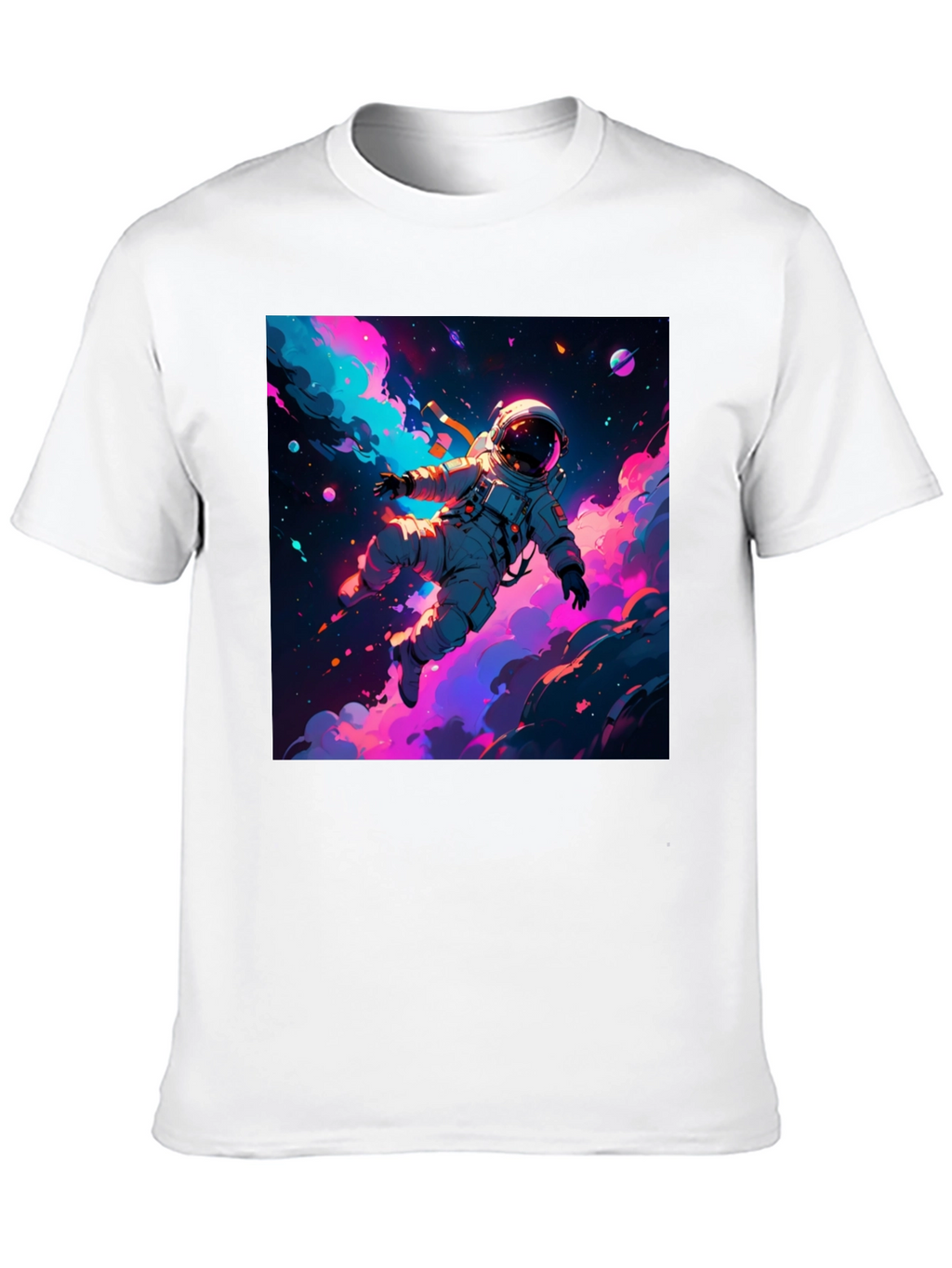 Astronaut Galaxy Graphic Tee - Black