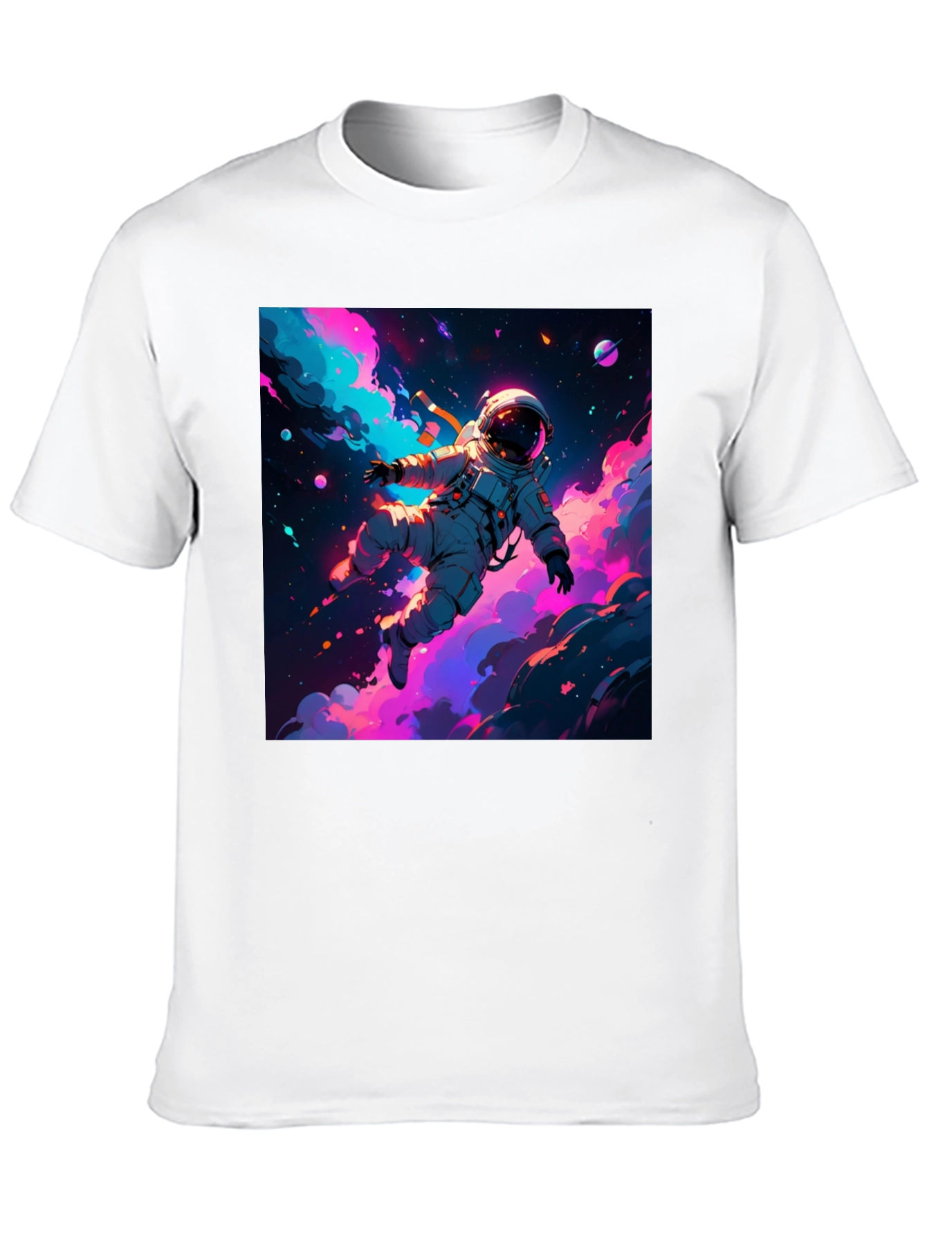 Astronaut Galaxy Graphic Tee - Black
