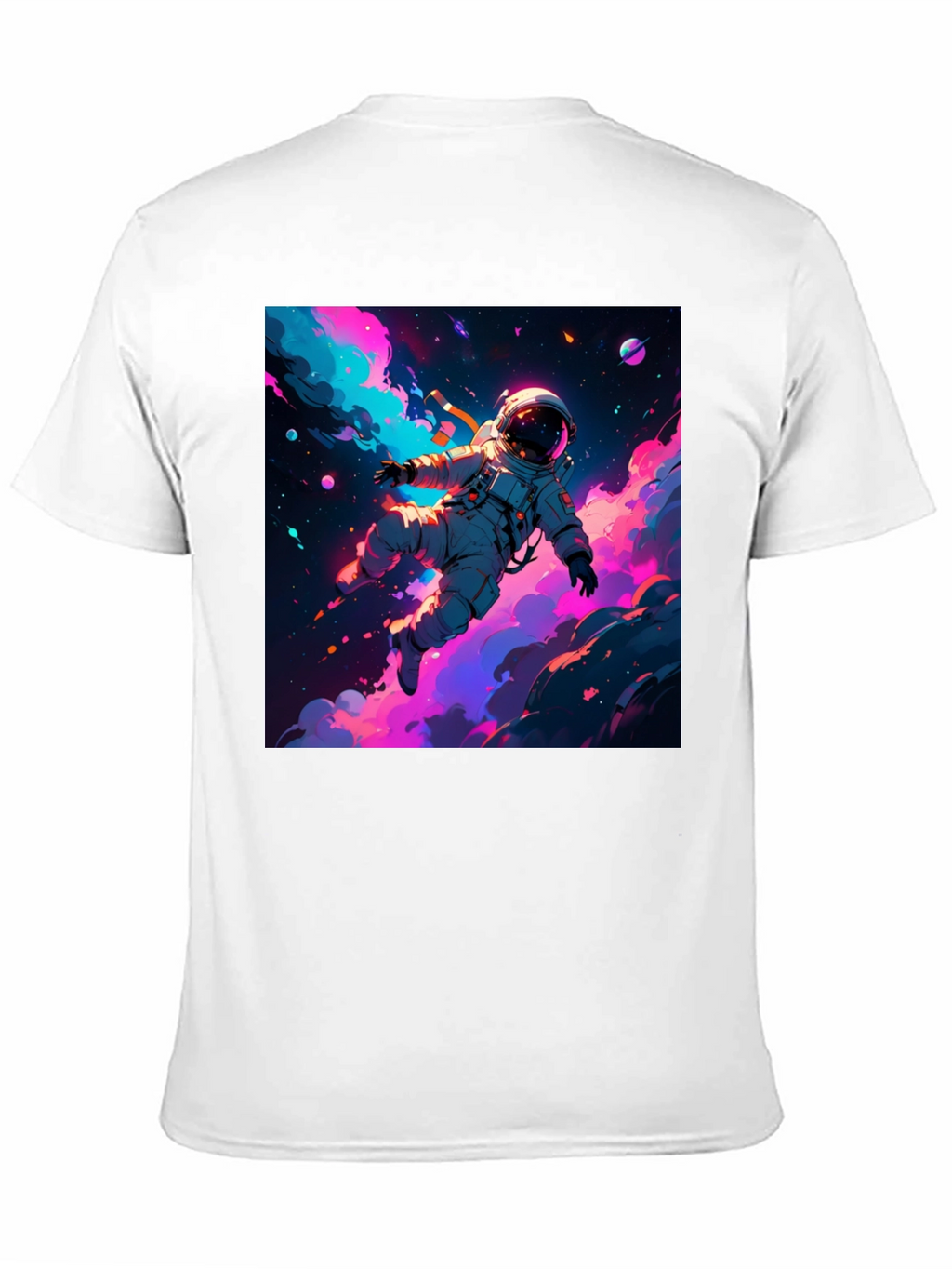Astronaut Galaxy Graphic Tee - Black