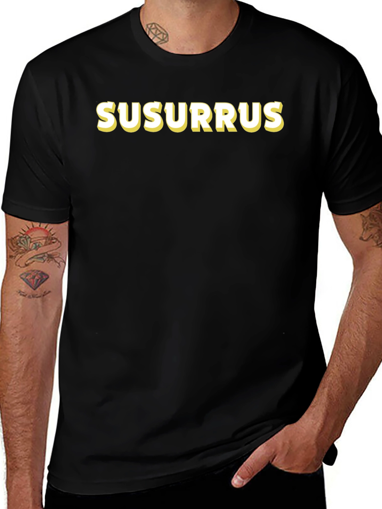 Susurrus Black T-Shirt - Whispering Style