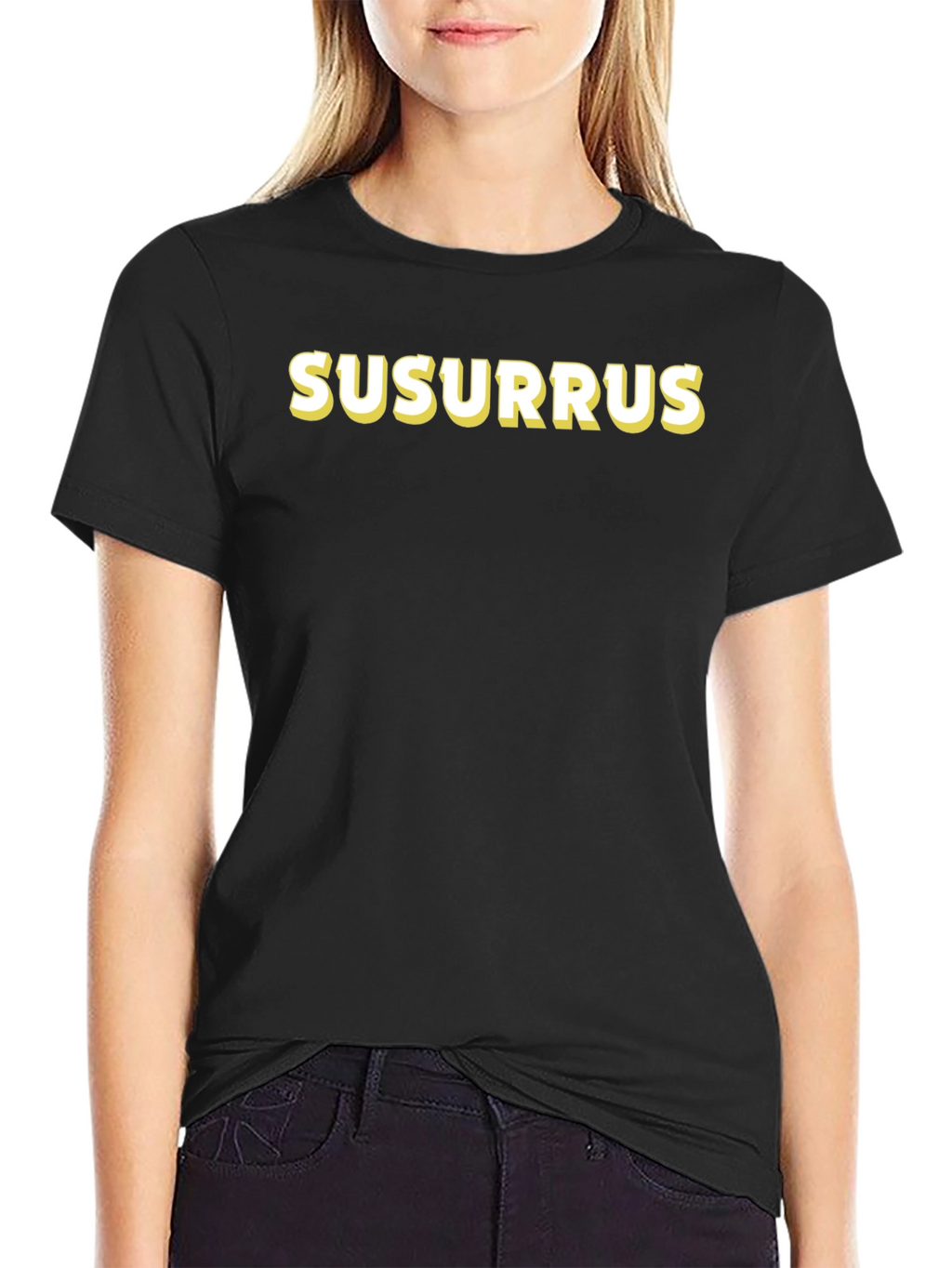 Susurrus Black T-Shirt - Whispering Style