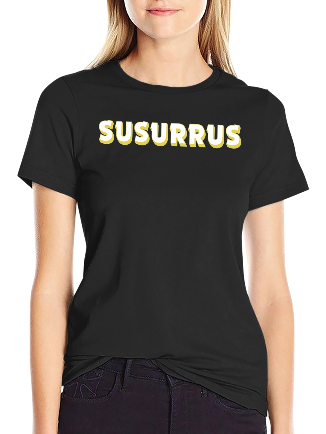 Susurrus Black T-Shirt - Whispering Style