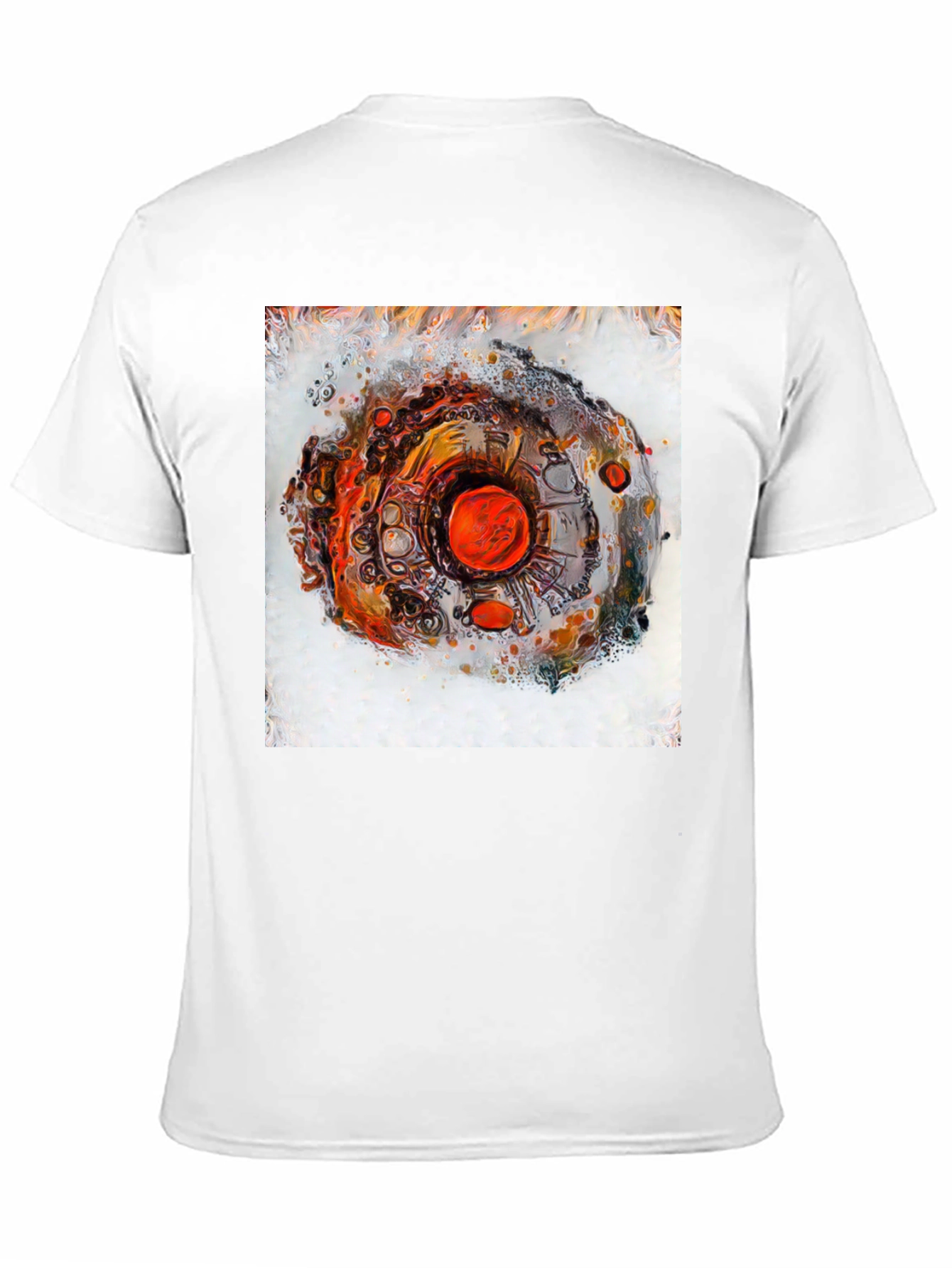 Abstract Eye Design Mens Black T-Shirt