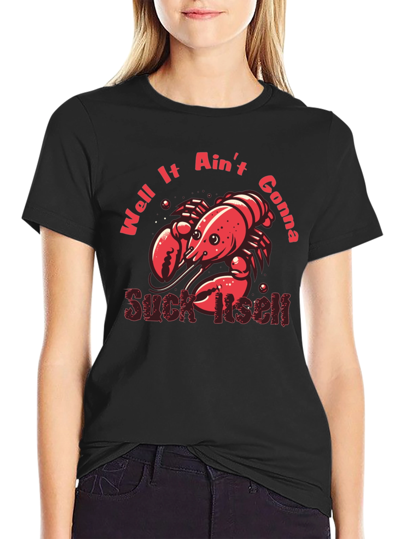 Crawfish Suck Itself Graphic T-Shirt