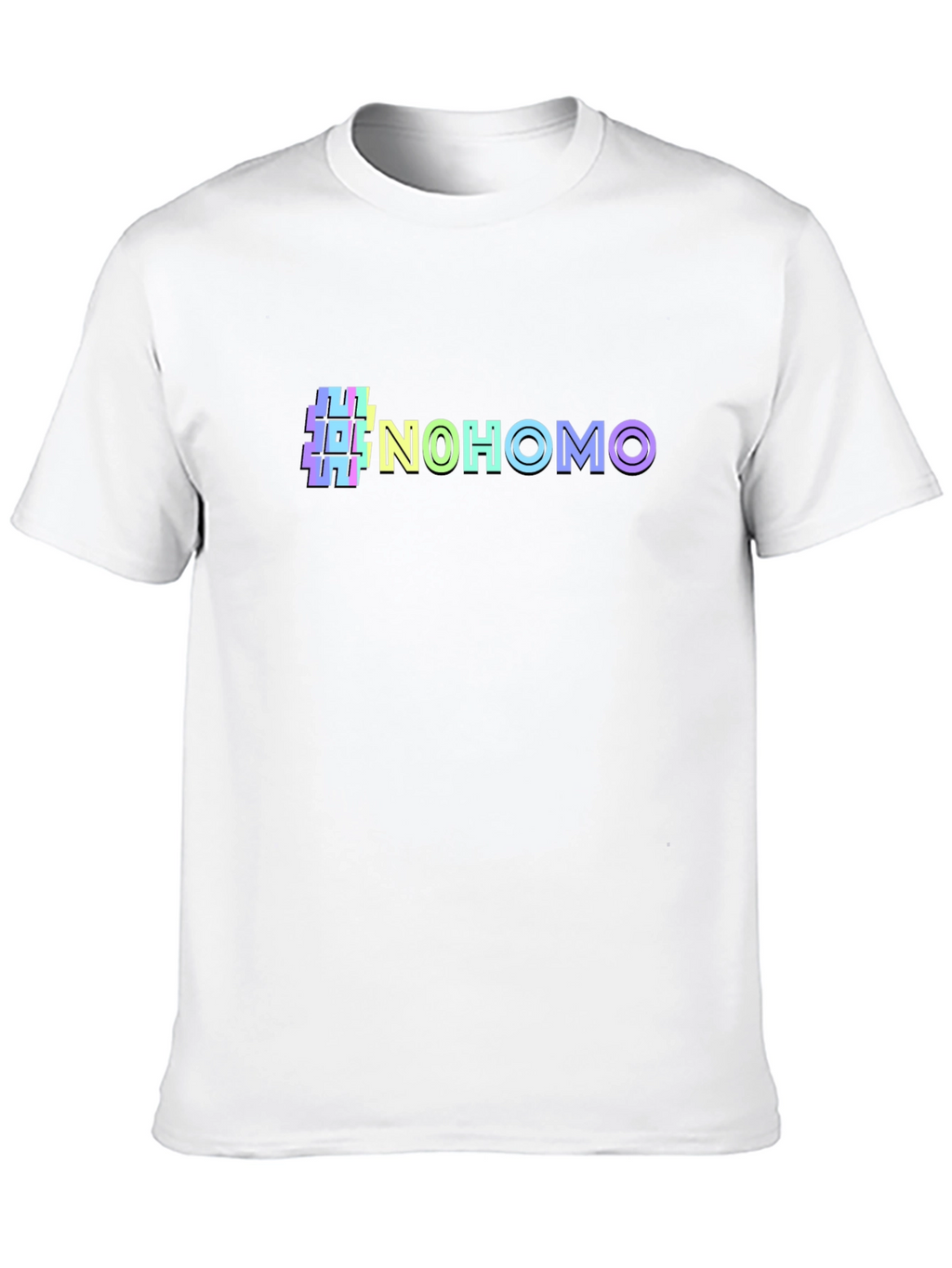 #NoHomo Graphic Print Crew Neck T-Shirt