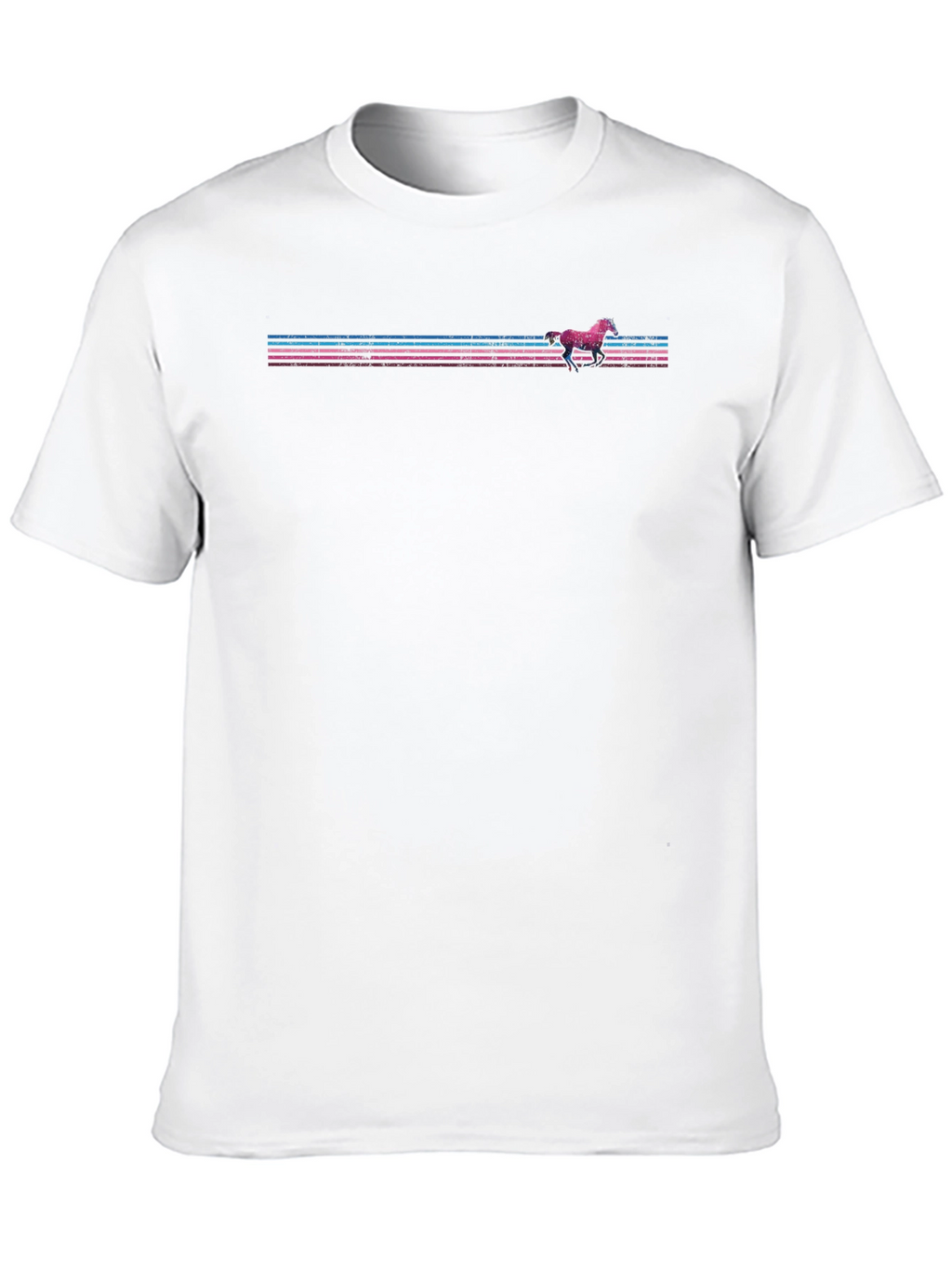 Retro Horse Graphic Tee - Black