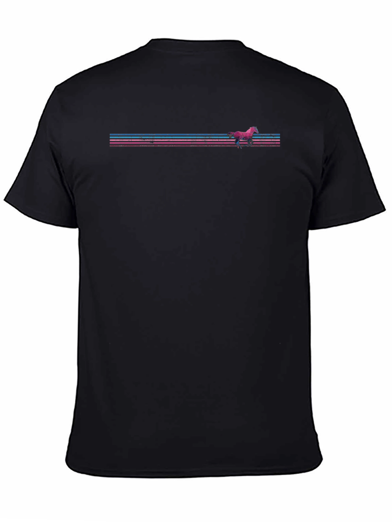 Retro Horse Graphic Tee - Black