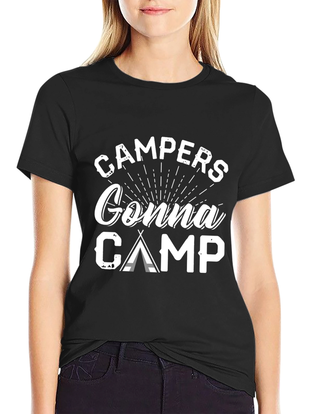 Campers Gonna Camp Black T-Shirt