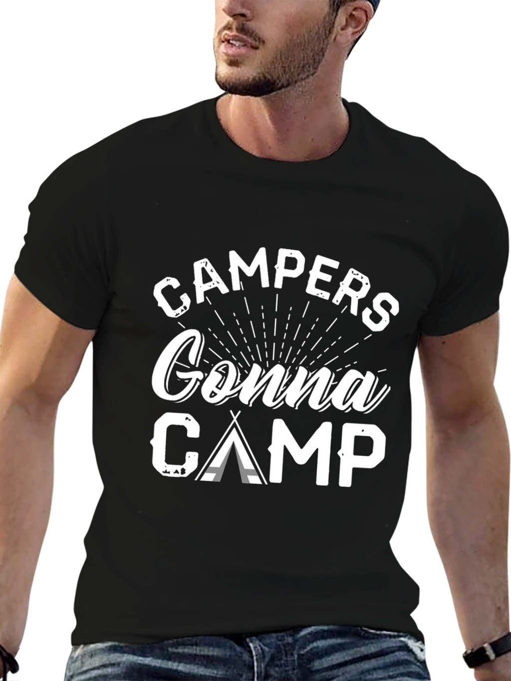 Campers Gonna Camp Black T-Shirt